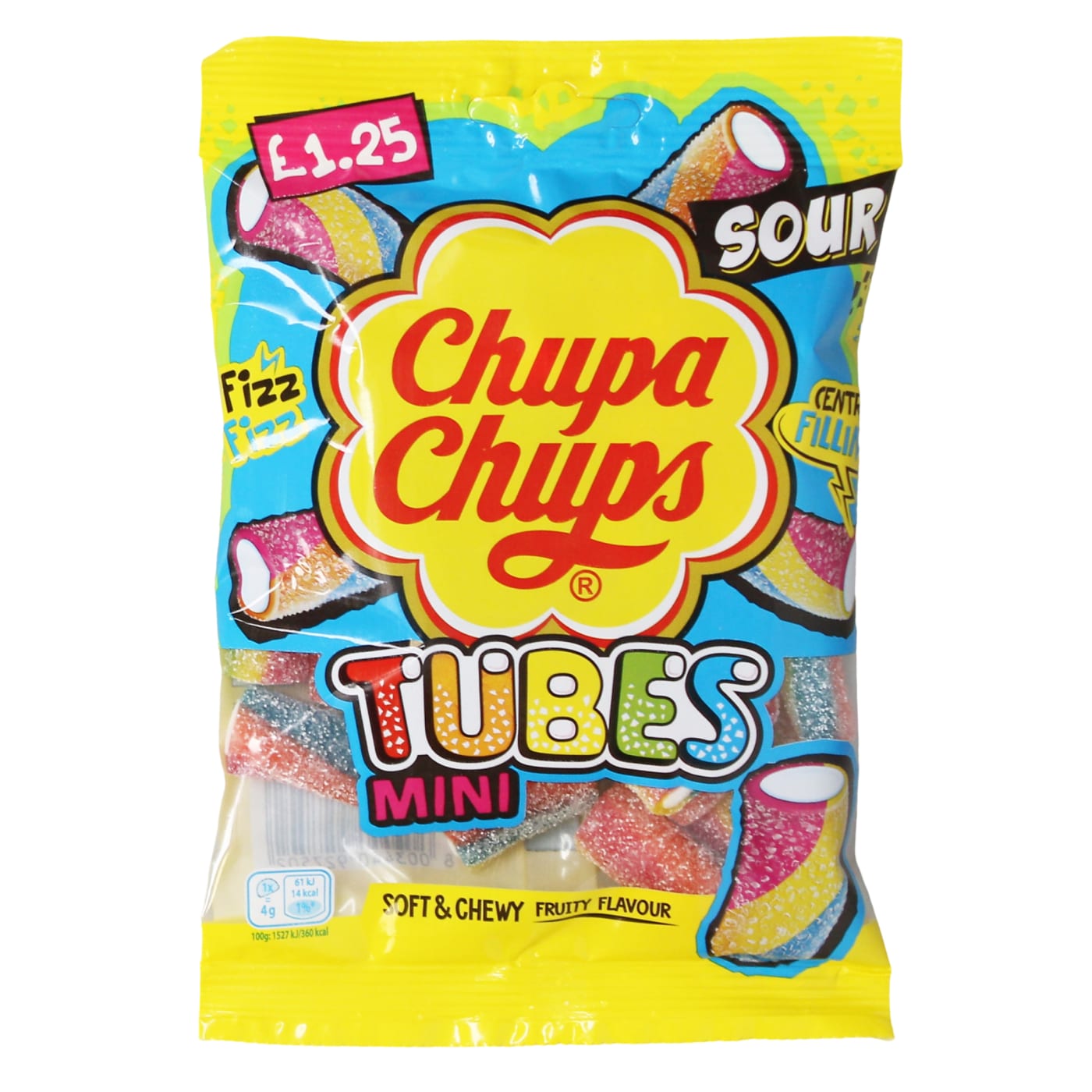 CHUPA CHUPS MINI TUBES 120G PMP £1.25