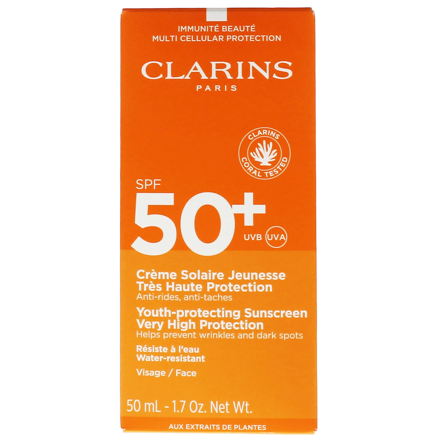 CLARINS YOUTH-PROTECTING SUNSCREEN SPF 50+ 50ML