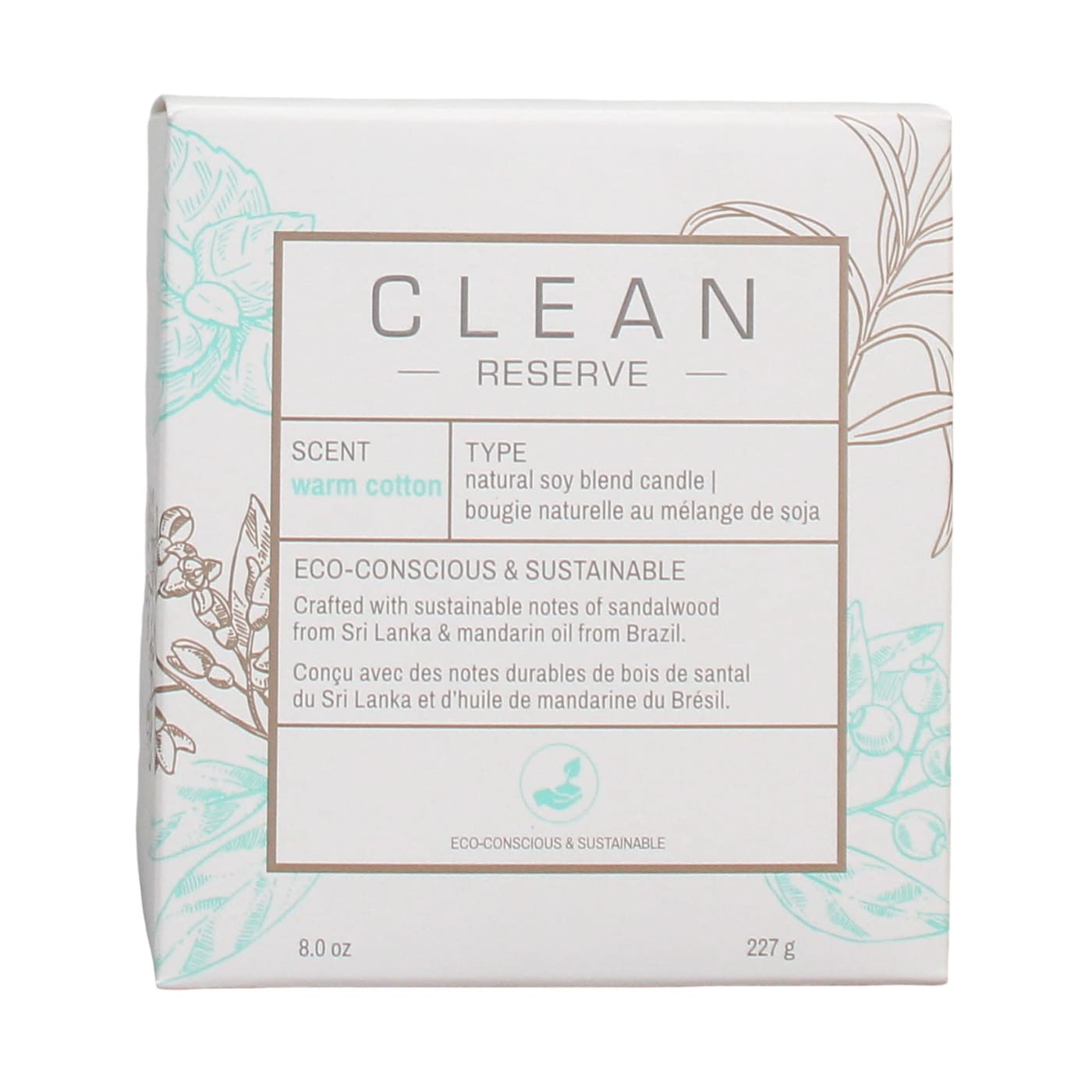 CLEAN SPACE 237G SCENTED CANDLE WARM COTTON