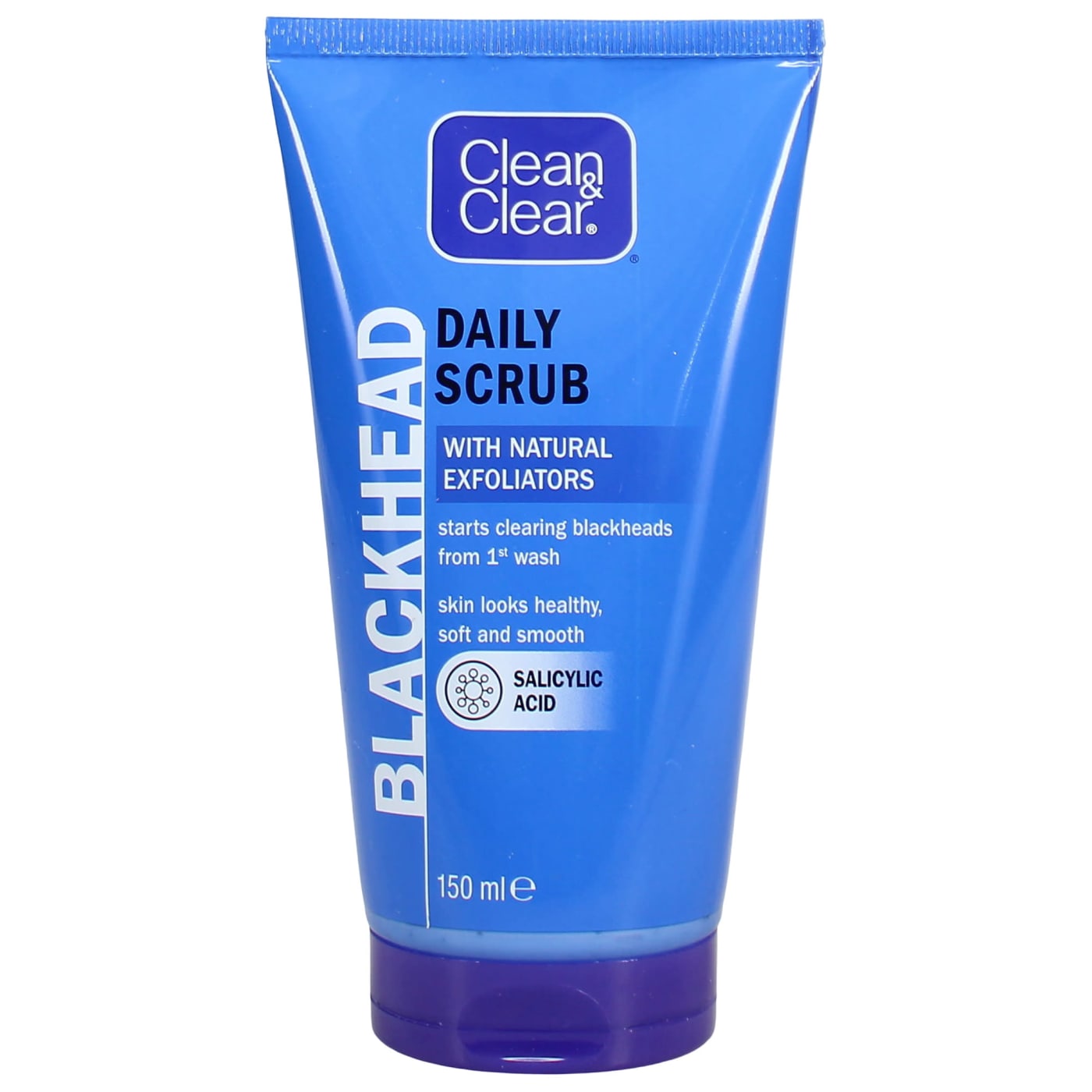 CLEAN & CLEAR SCRUB BLACKHEAD DAILY WITH SALICYLIC ACID 150ML