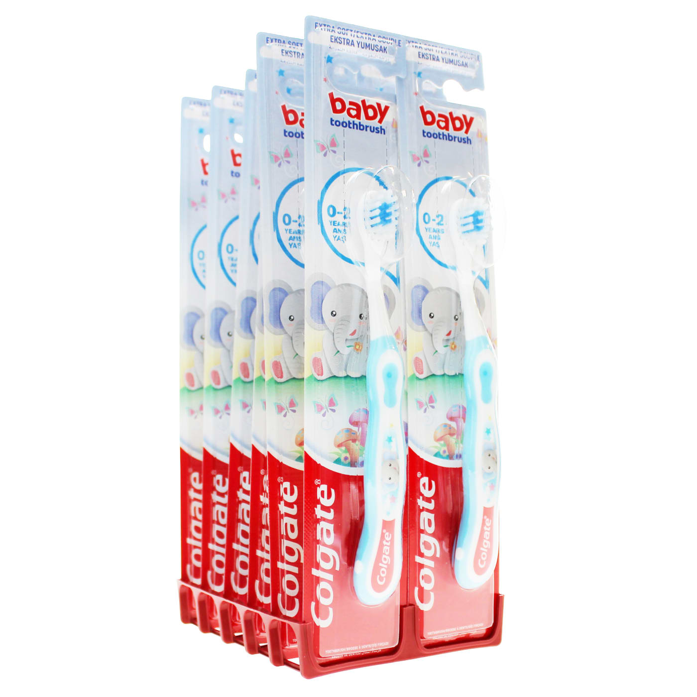 COLGATE TOOTHBRUSH KIDS EXTRA SOFT 0-2 YEARS CDU 12