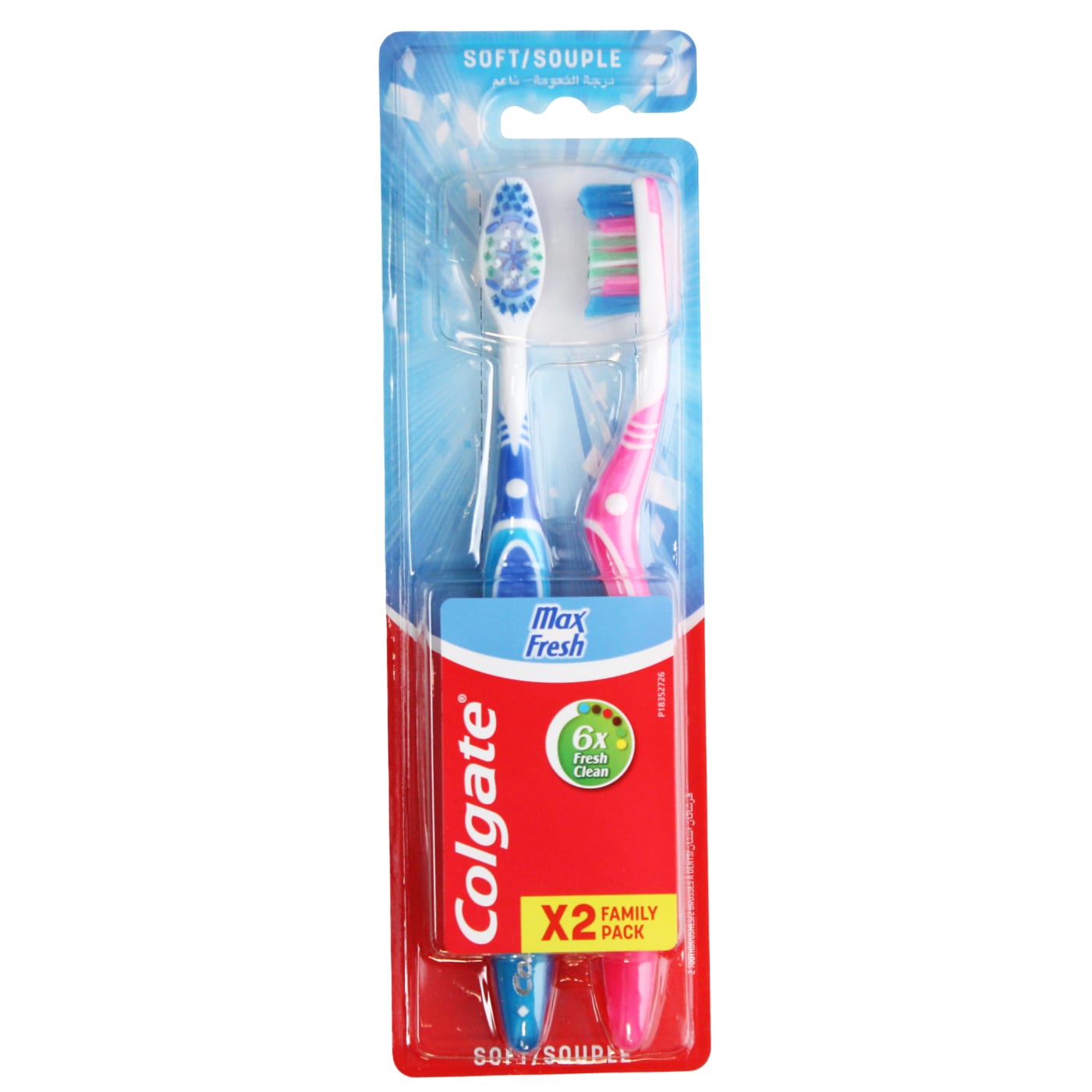 COLGATE TOOTHBRUSH MAX FRESH SOFT TWIN PACK