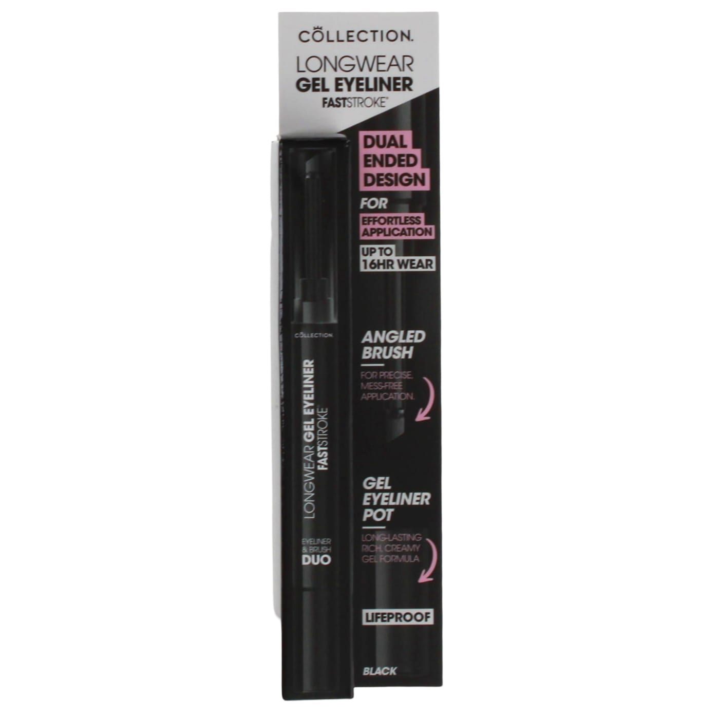 COLLECTION FAST STROKE LONGWEAR GEL EYELINER POT & BRUSH BLACK