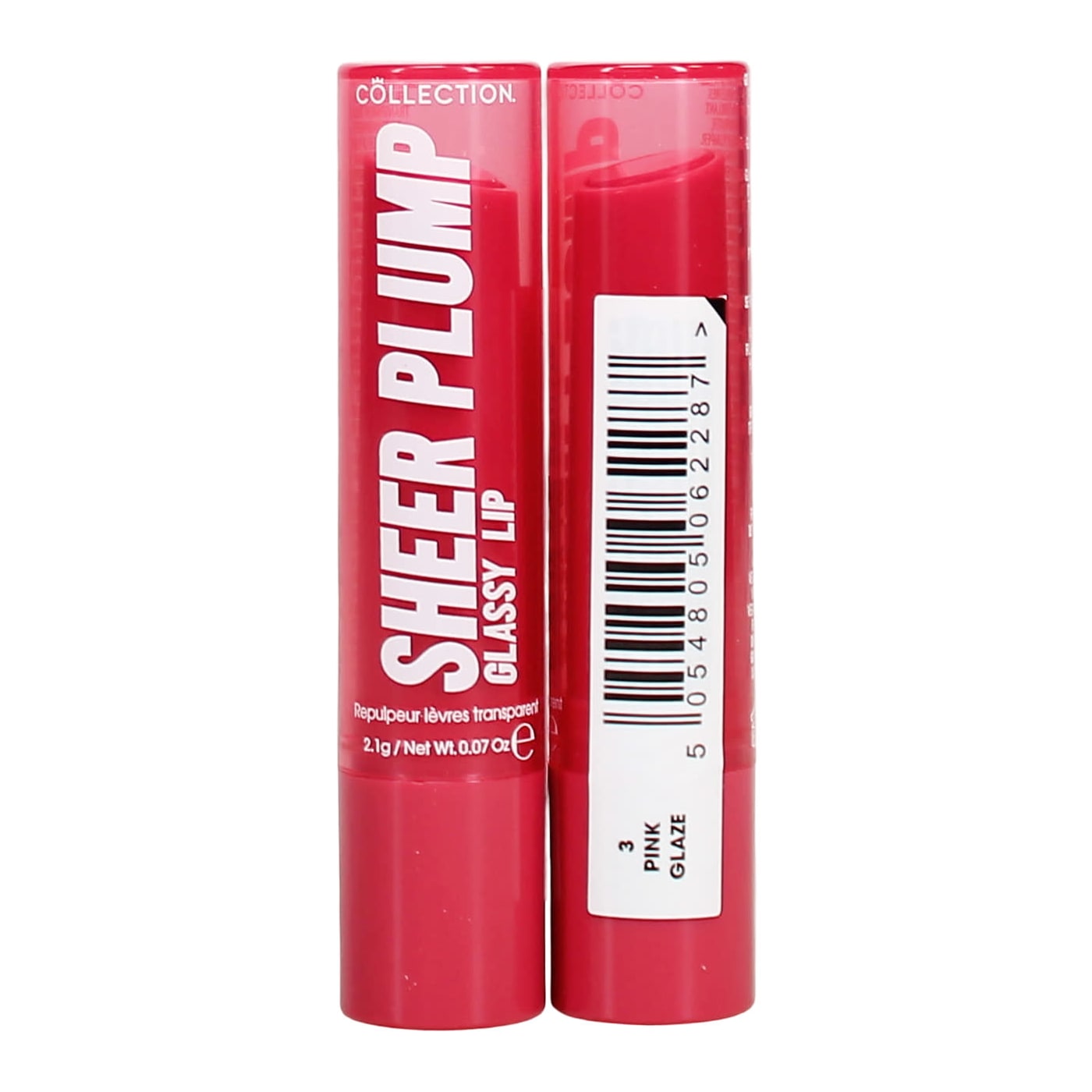 COLLECTION SHEER GLASSY LIP PLUMP PINK GLAZE 3
