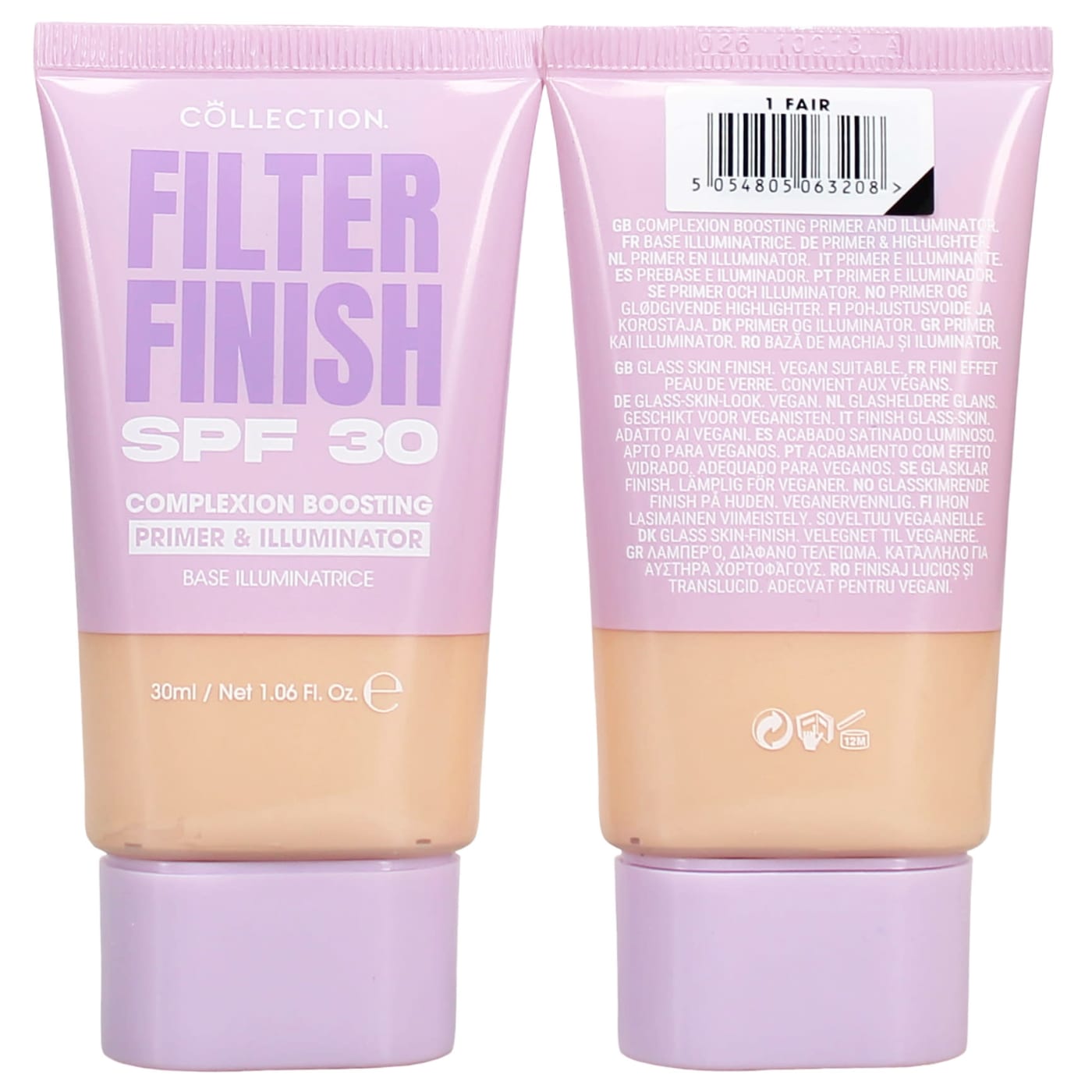COLLECTION FILTER FINISH COMPLEXION BOOSTING PRIMER & ILLUMINATOR SPF30 FAIR 1 30ML