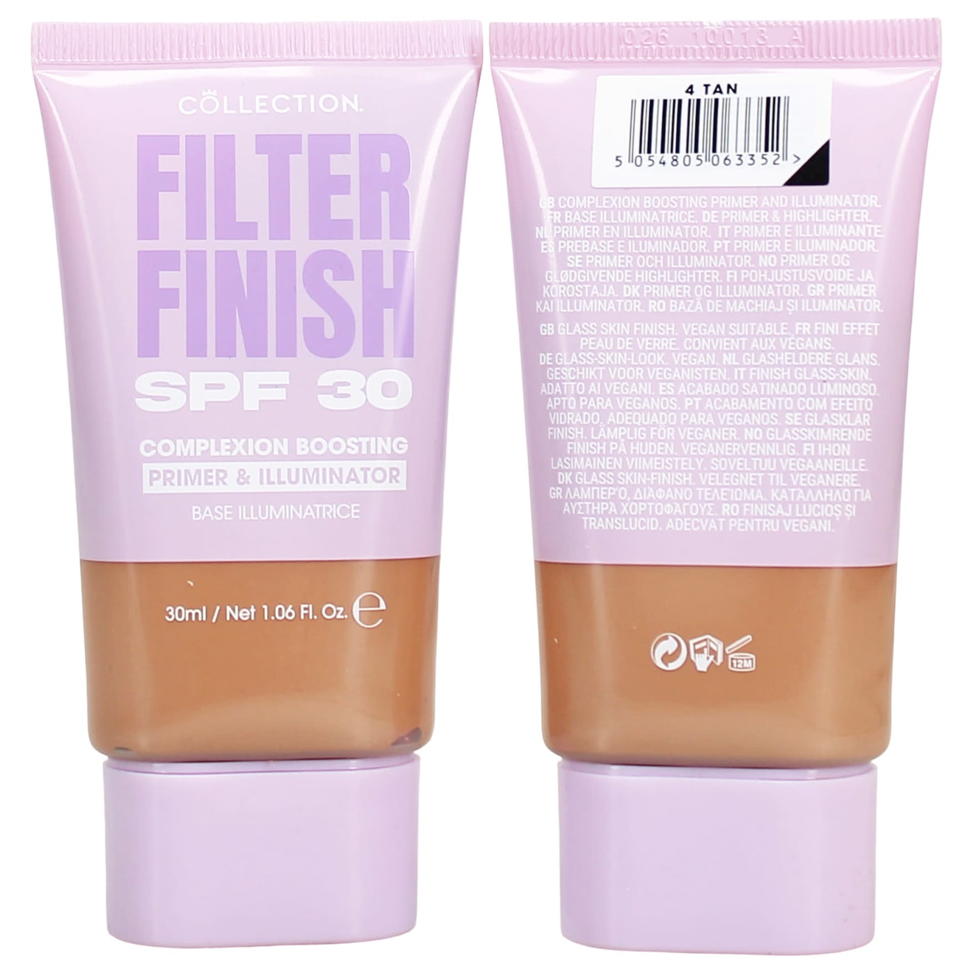 COLLECTION FILTER FINISH COMPLEXION BOOSTING PRIMER & ILLUMINATOR SPF30 TAN 4 30ML