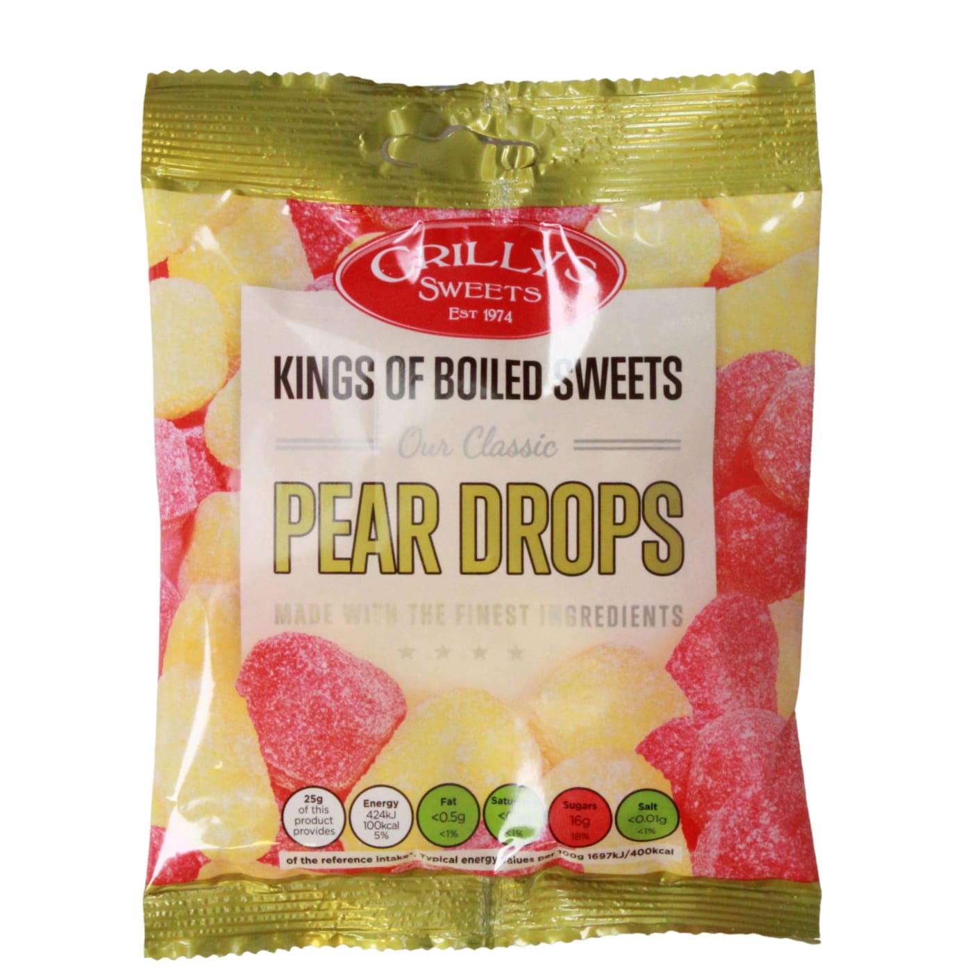 CRILLYS SWEETS 100G PEAR DROPS