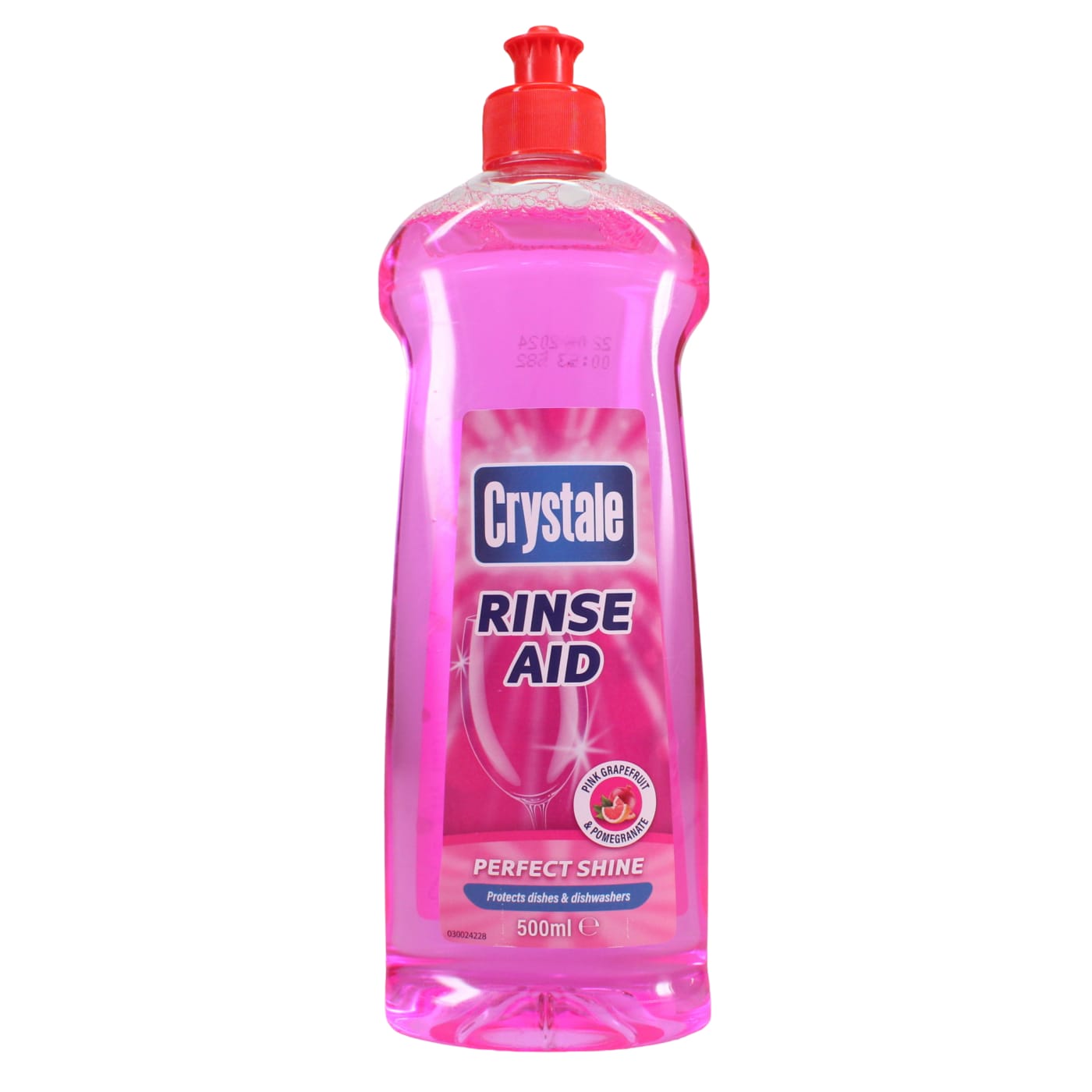 CRYSTALE DISHWASHER RINSE AID PINK GRAPEFRUIT & POMEGRANATE 500ML