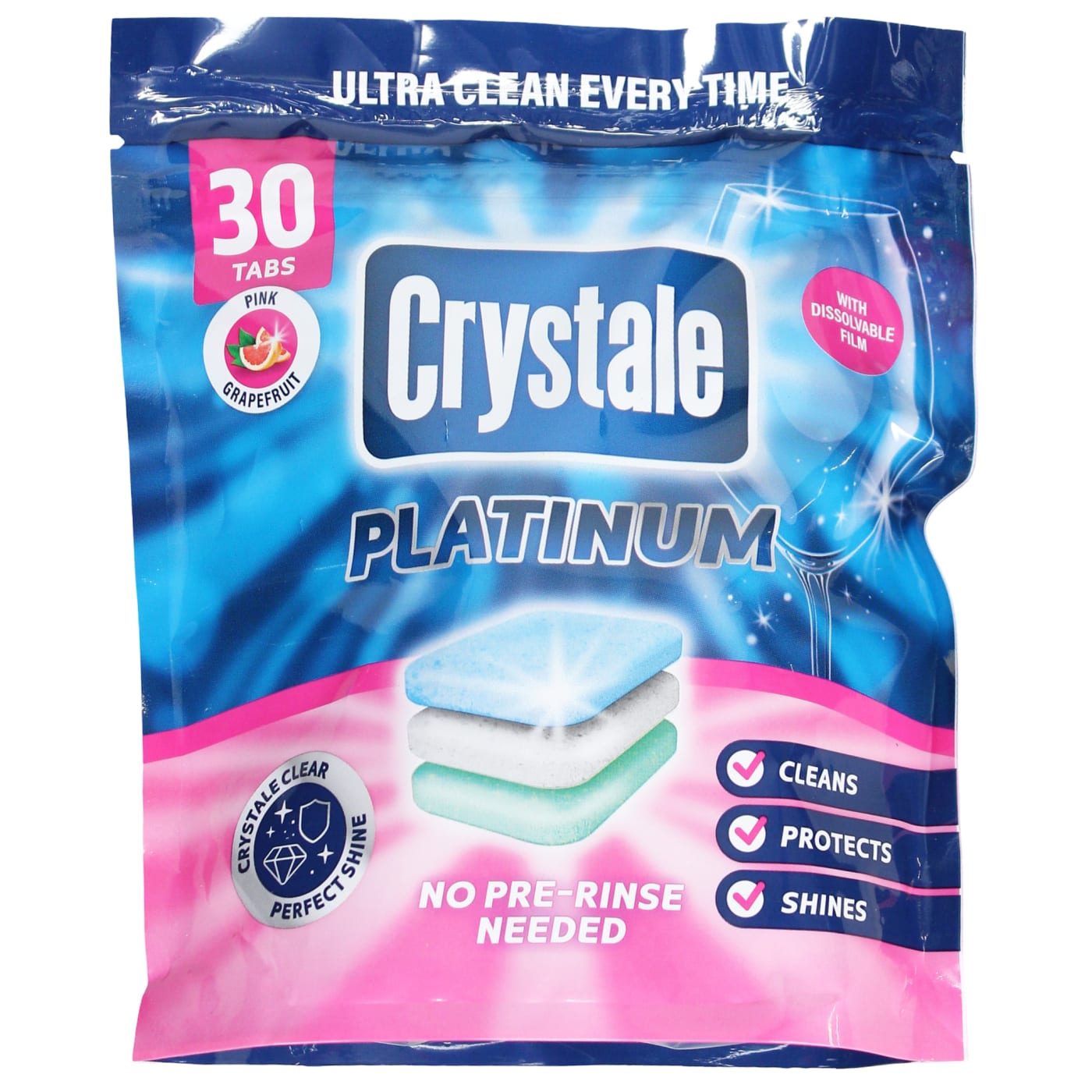 CRYSTALE PLATINUM DISHWASHER TABLET 30'S