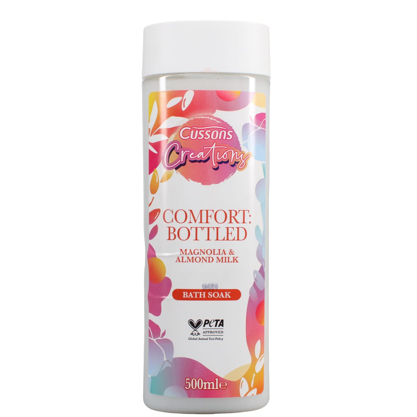 CUSSONS CREATIONS COMFORT BOTTLED BATH SOAK MAGNOLIA & ALMOND MILK 500ML