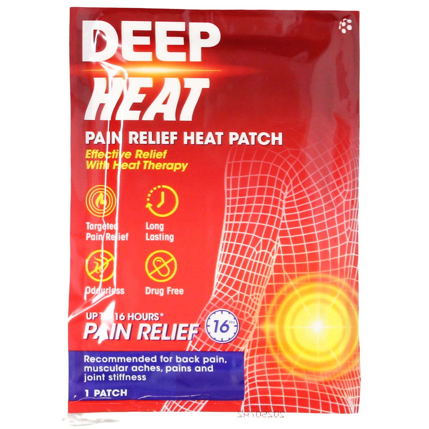 DEEP HEAT PAIN RELIEF HEAT PATCH SINGLE