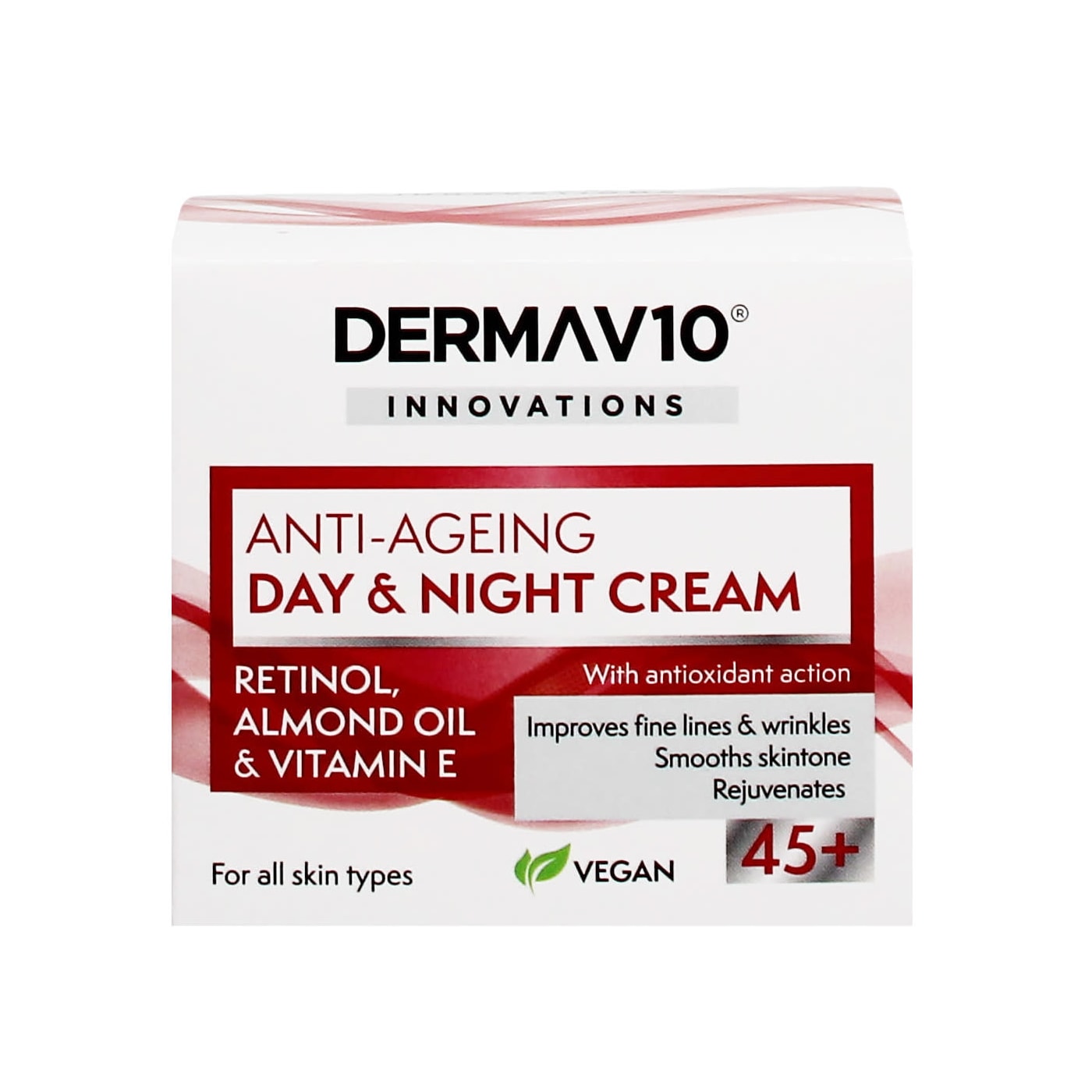 DERMA V10 INNOVATIONS DAY & NIGHT CREAM ANTI AGEING 45+ 50ML