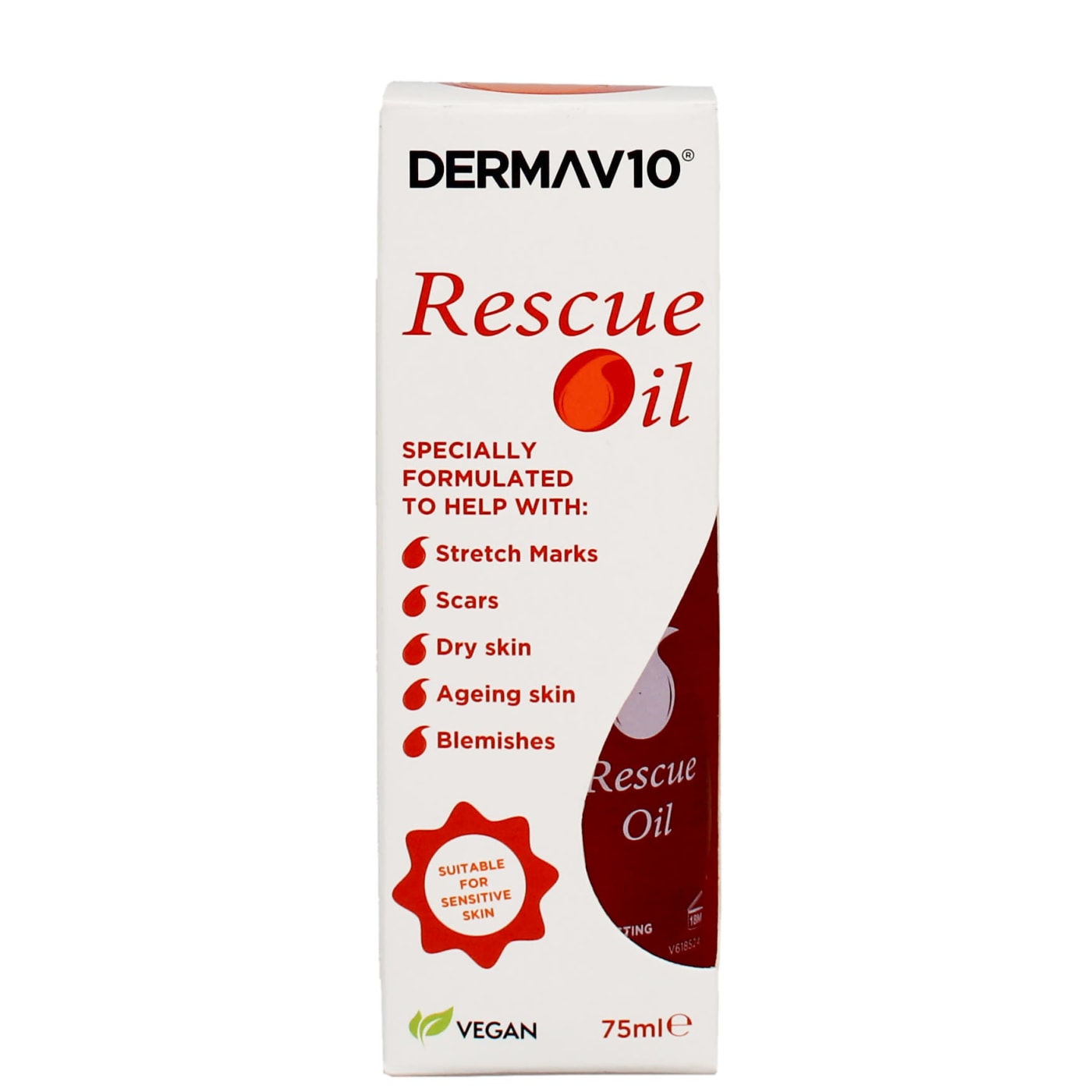 DERMA V10 RESCUE OIL 75ML