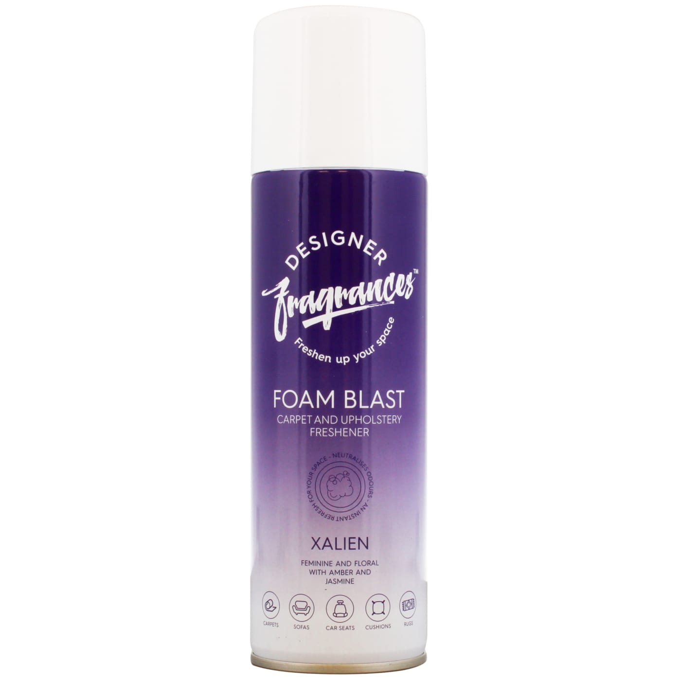 DESIGNER FRAGRANCES FOAM BLAST CARPET & UPHOLSTERY FRESHENER XALIEN (EXPORT) 300ML