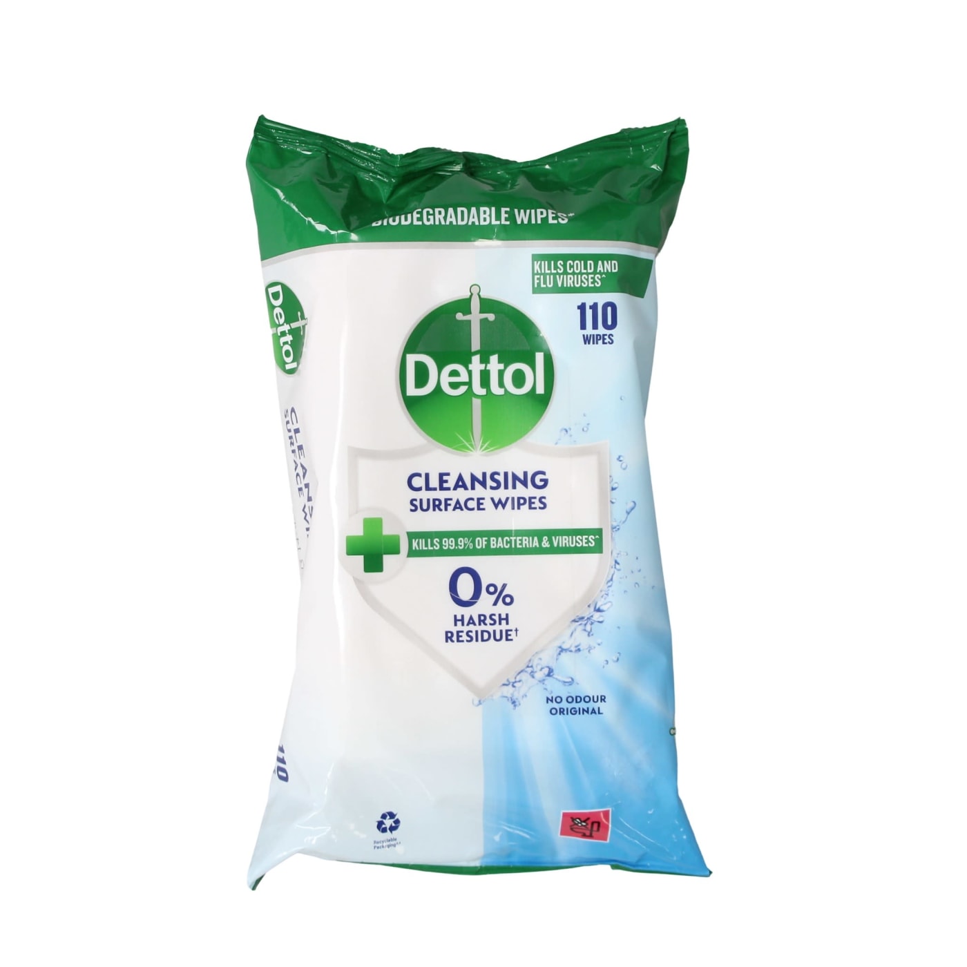 DETTOL CLEANSING SURFACE WIPES 110'S