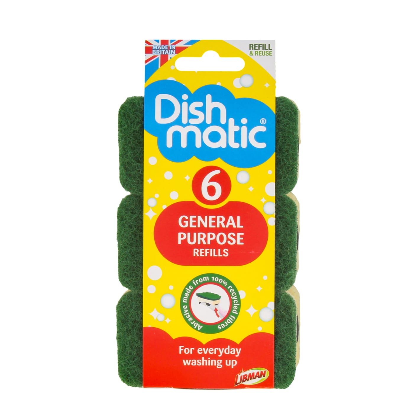 DISHMATIC GENERAL PURPOSE REFILLS 6 PACK