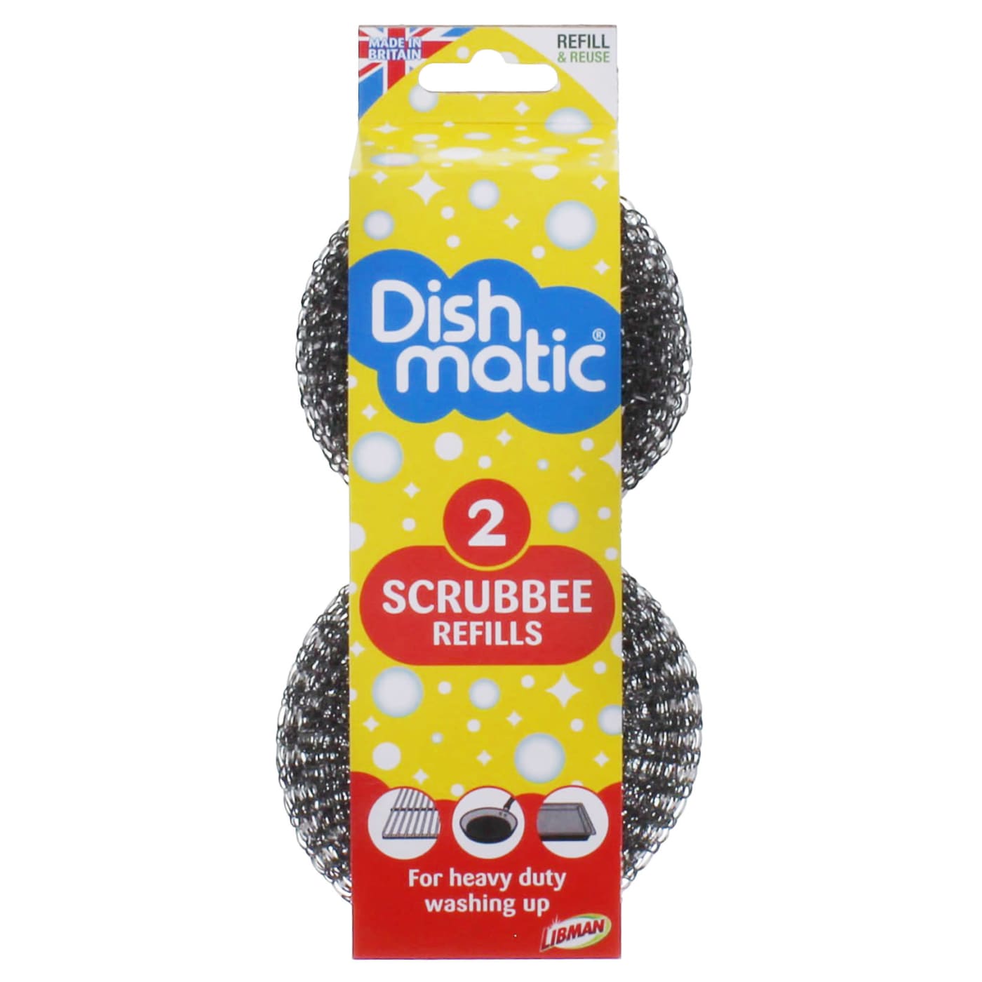 DISHMATIC SCRUBBEE REFILL 2 PACK