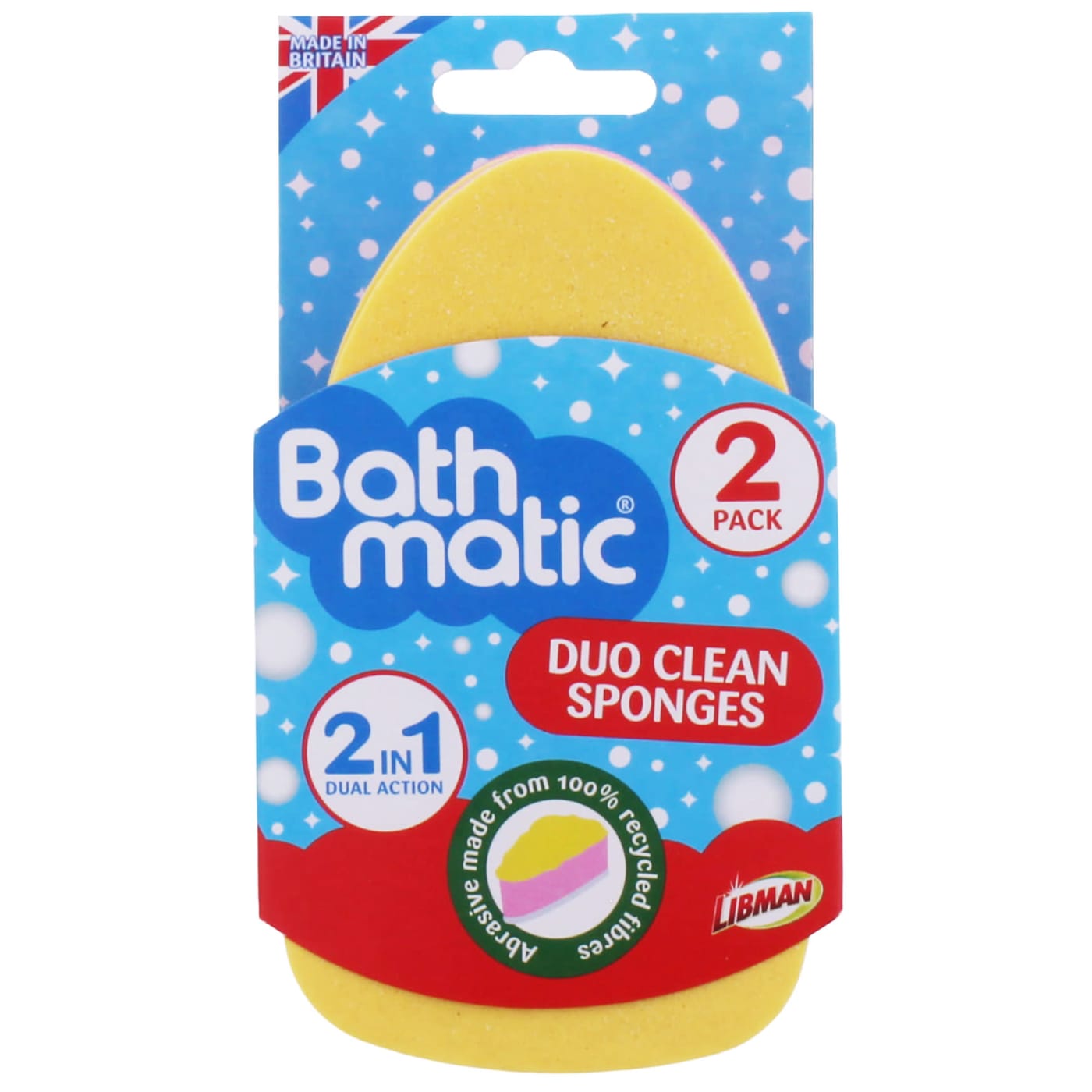 DISHMATIC BATHMATIC CLEAN SPONGE DUO