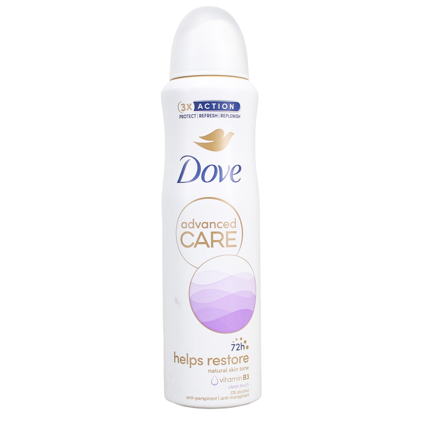 DOVE ADVANCED CARE ANTI-PERSPIRANT SPRAY CLEAN TOUCH 72 HOUR 150ML