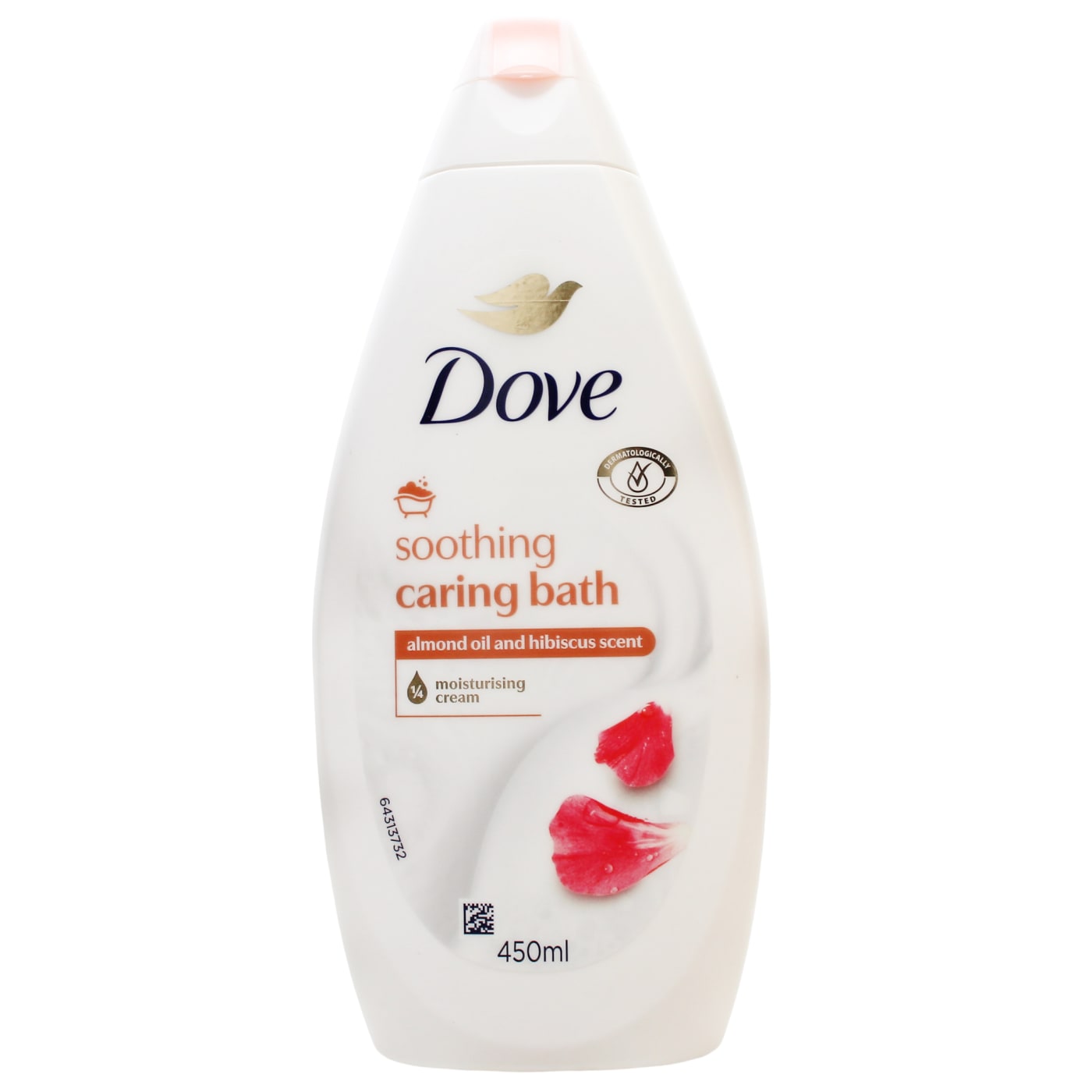 DOVE SOOTHING CARING BATH ALMOND AND HIBISCUS 450ML