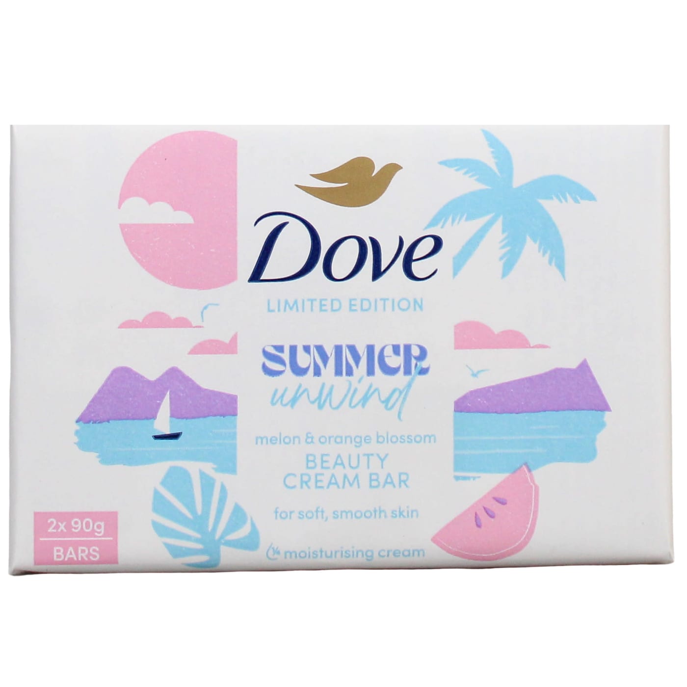 DOVE 2X90G BAR SUMMER UNWIND