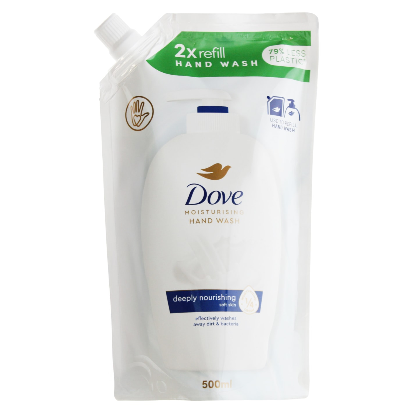 DOVE LIQUID HAND WASH REFILL ORIGINAL 500ML