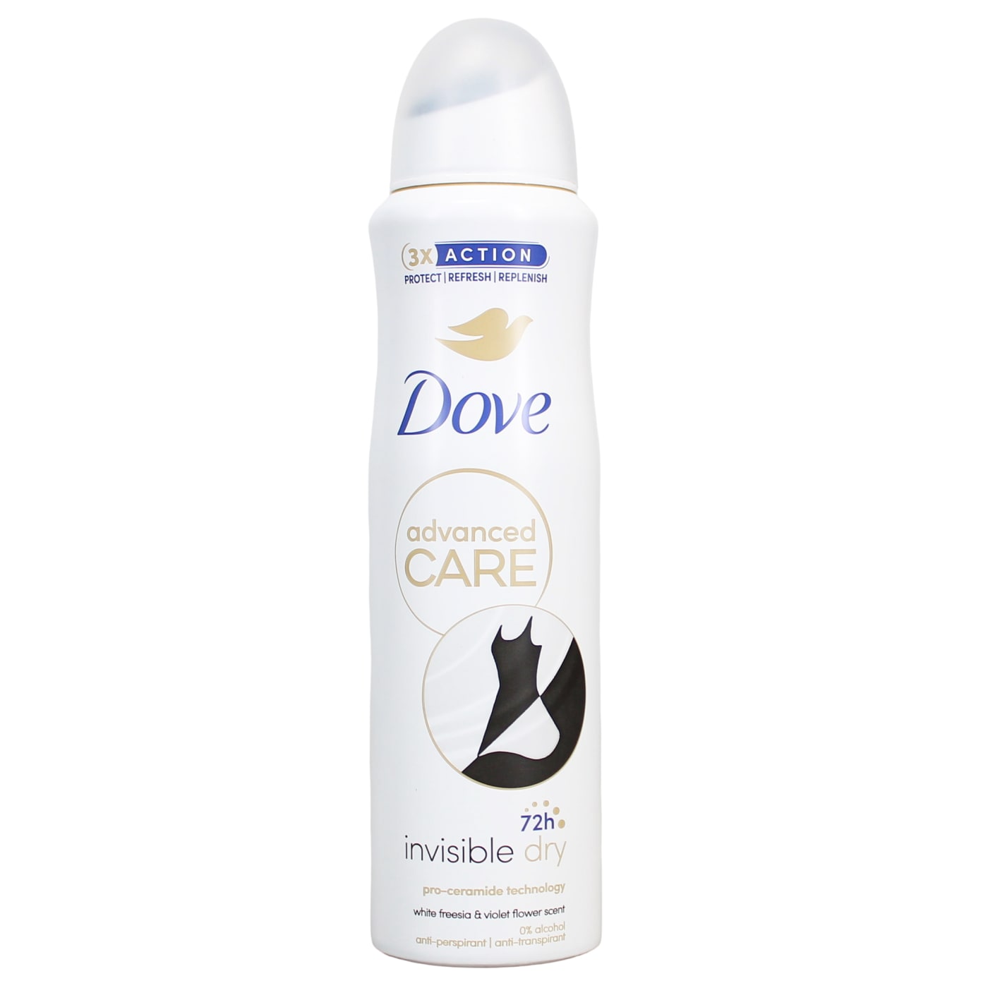 DOVE ADVANCED CARE ANTI-PERSPIRANT SPRAY INVISIBLE DRY 72 HOUR 150ML