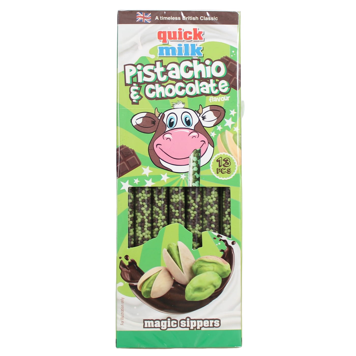 DR MOO QUICK MILK PISTACHIO STRAWS 13 PACKS