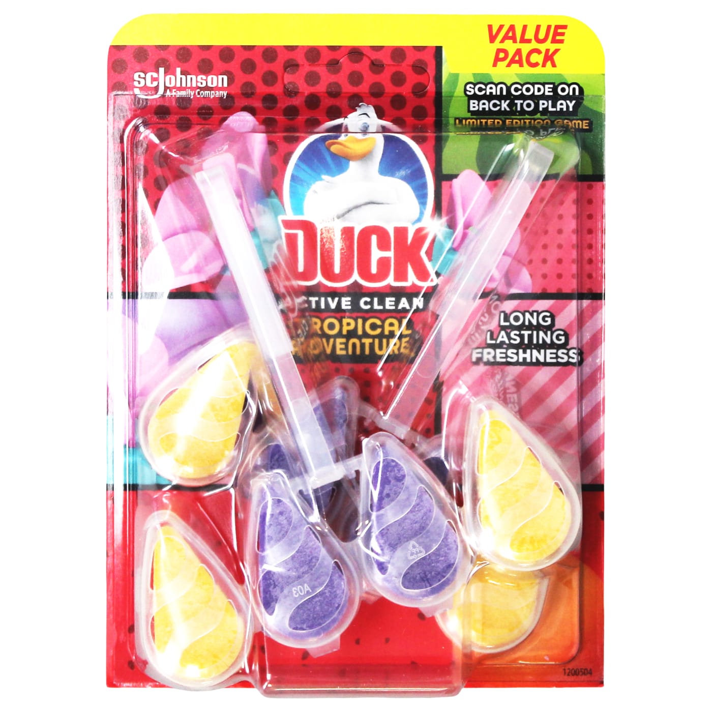 DUCK 2 X 38.6G ACTIVE CLEAN RIMBLOCK TROPICAL ADVENTURE TWINPACK