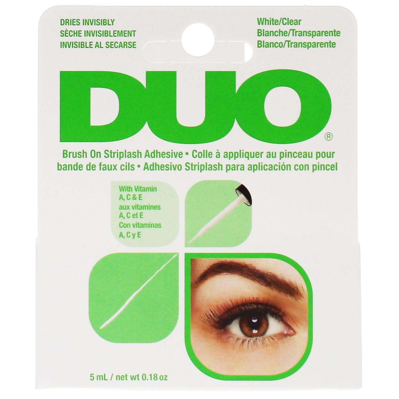 DUO 5G BRUSH ON STRIPLASH ADHESIVE WITH VITAMINS WHITE