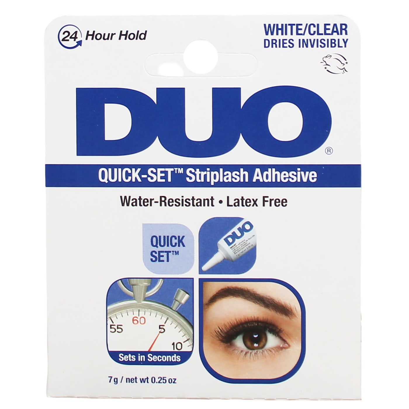DUO 7G STRIPLASH ADHESIVE WHITE/CLEAR