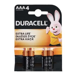 DURACELL AAA EXTRA LIFE 4'S