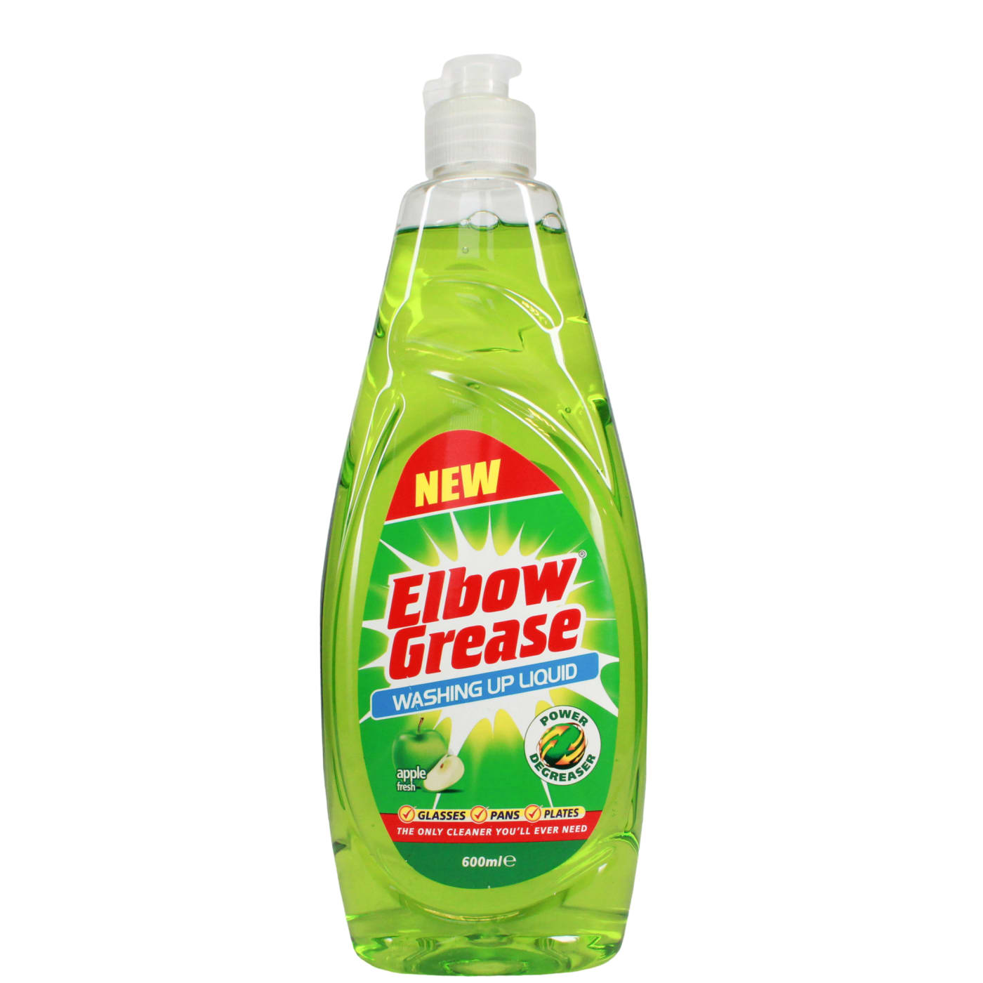 ELBOW GREASE WASHING UP LIQUID APPLE 600ML