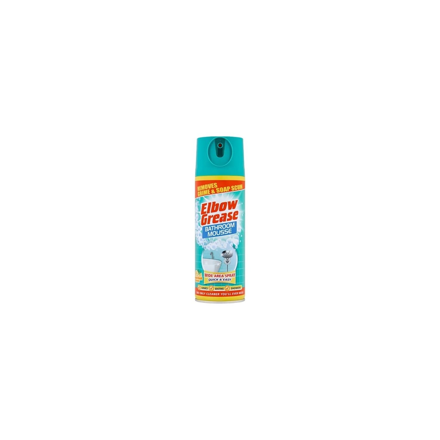 ELBOW GREASE BATHROOM MOUSSE LEMON FRESH 400ML
