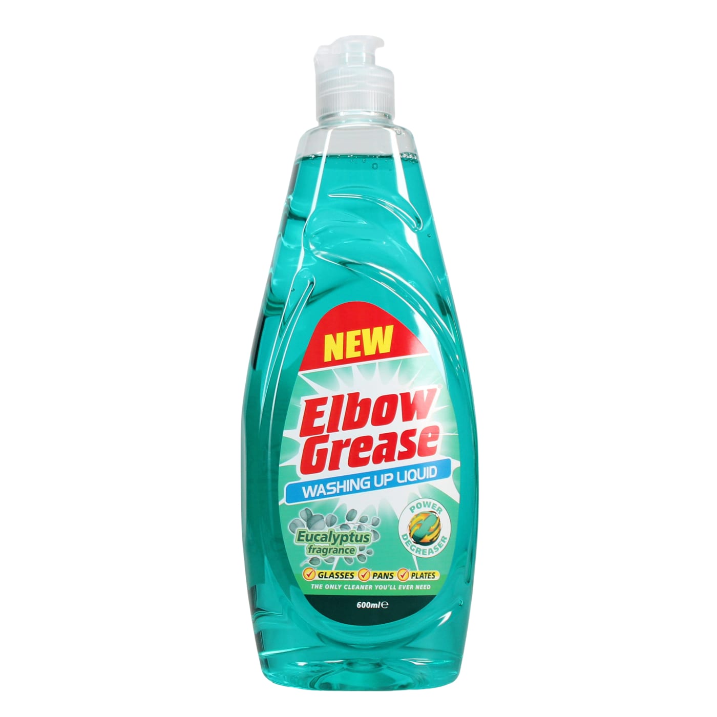 ELBOW GREASE WASHING UP LIQUID EUCALYPTUS 600ML