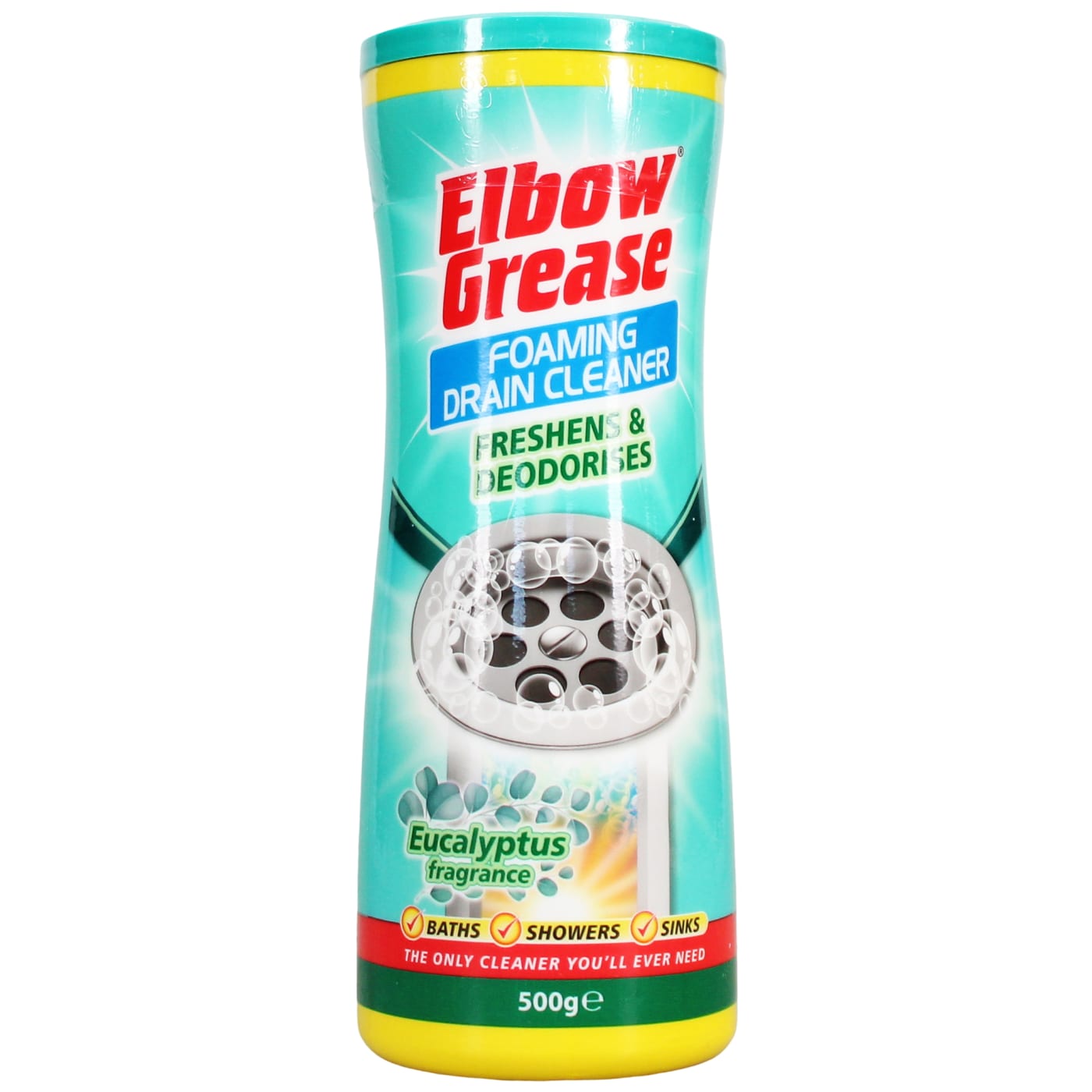 ELBOW GREASE 500G FOAMING DRAIN CLEANER EUCALYPTUS