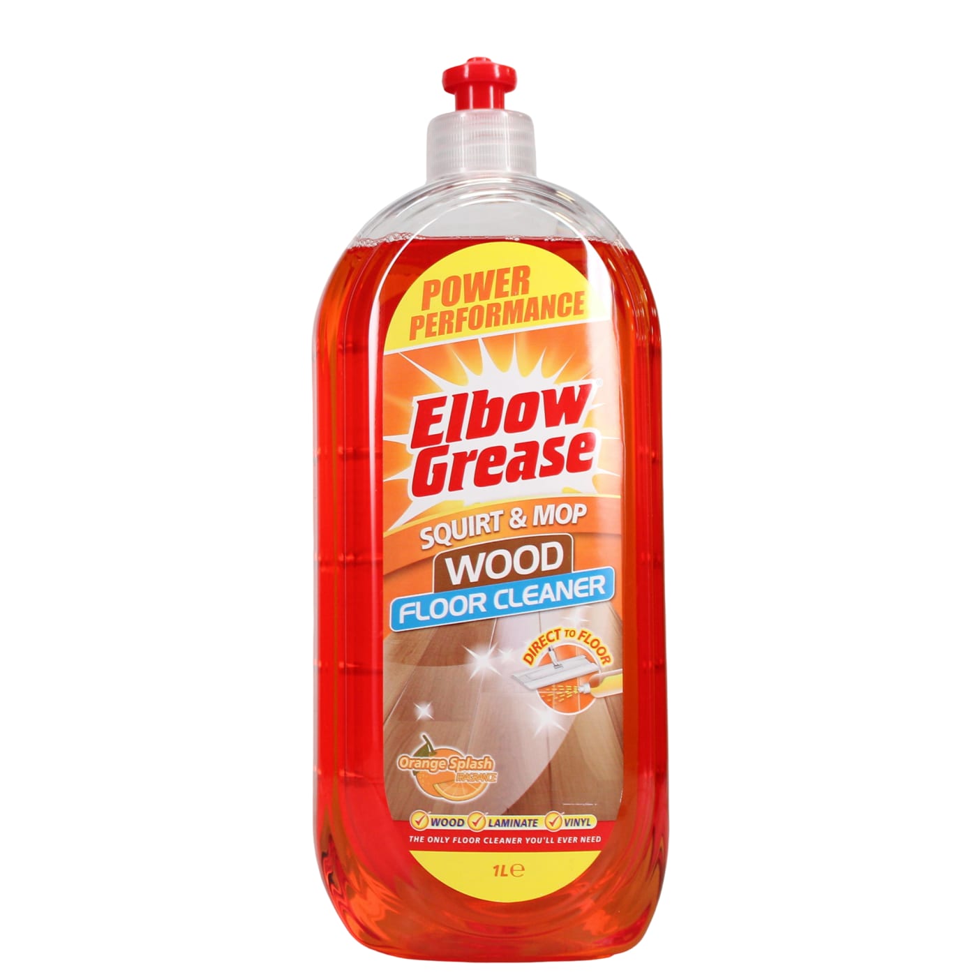 ELBOW GREASE 1L WOOD FLOOR CLEANER RTU ORANGE