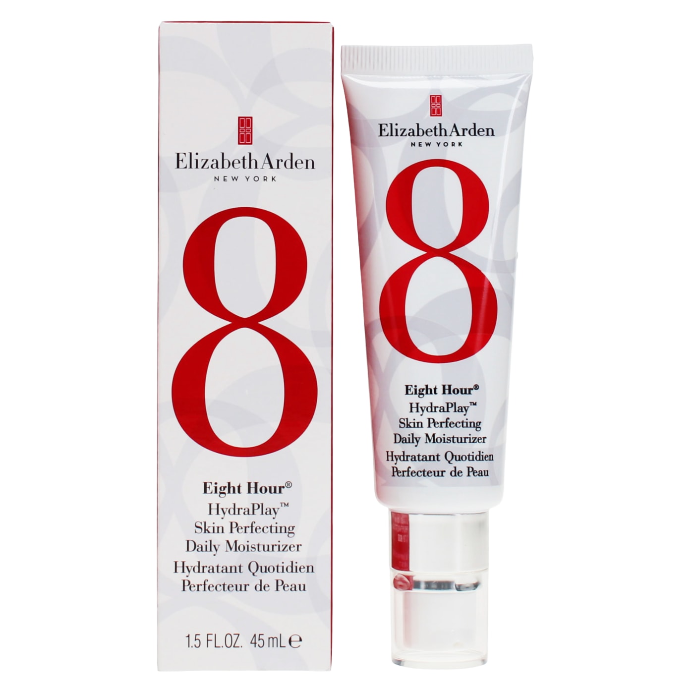 ELIZABETH ARDEN EIGHT HOUR DAILY MOISTURISER HYDRAPLAY SKIN PERFECTING 45ML