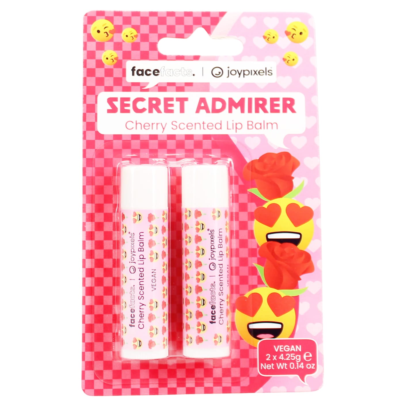FACE FACTS X JOYPIXELS 2 X 4.25G LIP BALMS SECRET ADMIRER