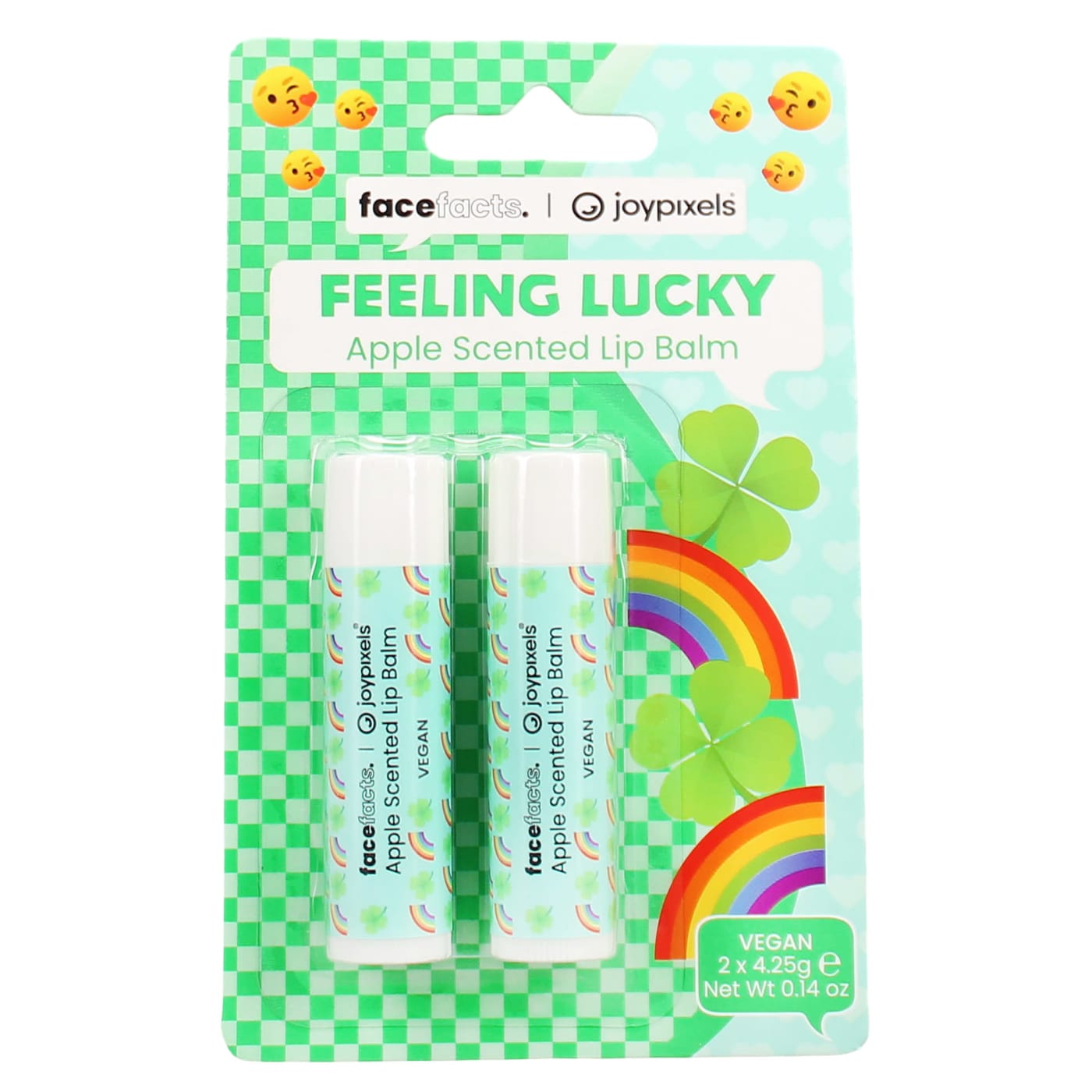 FACE FACTS X JOYPIXELS 2 X 4.25G LIP BALMS FEELING LUCKY