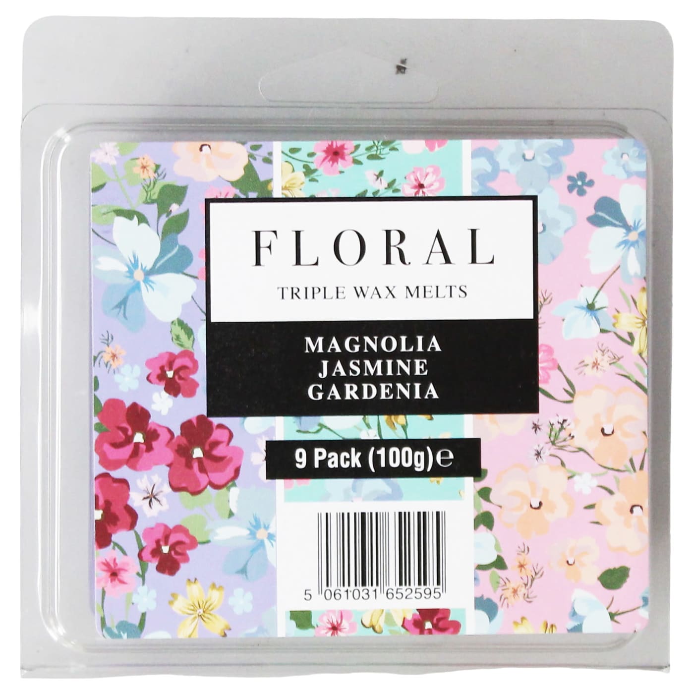 FLORAL 100G TRIPLE WAX MELTS 9 PACK (MAGNOLIA, JASMINE & GARDENIA)