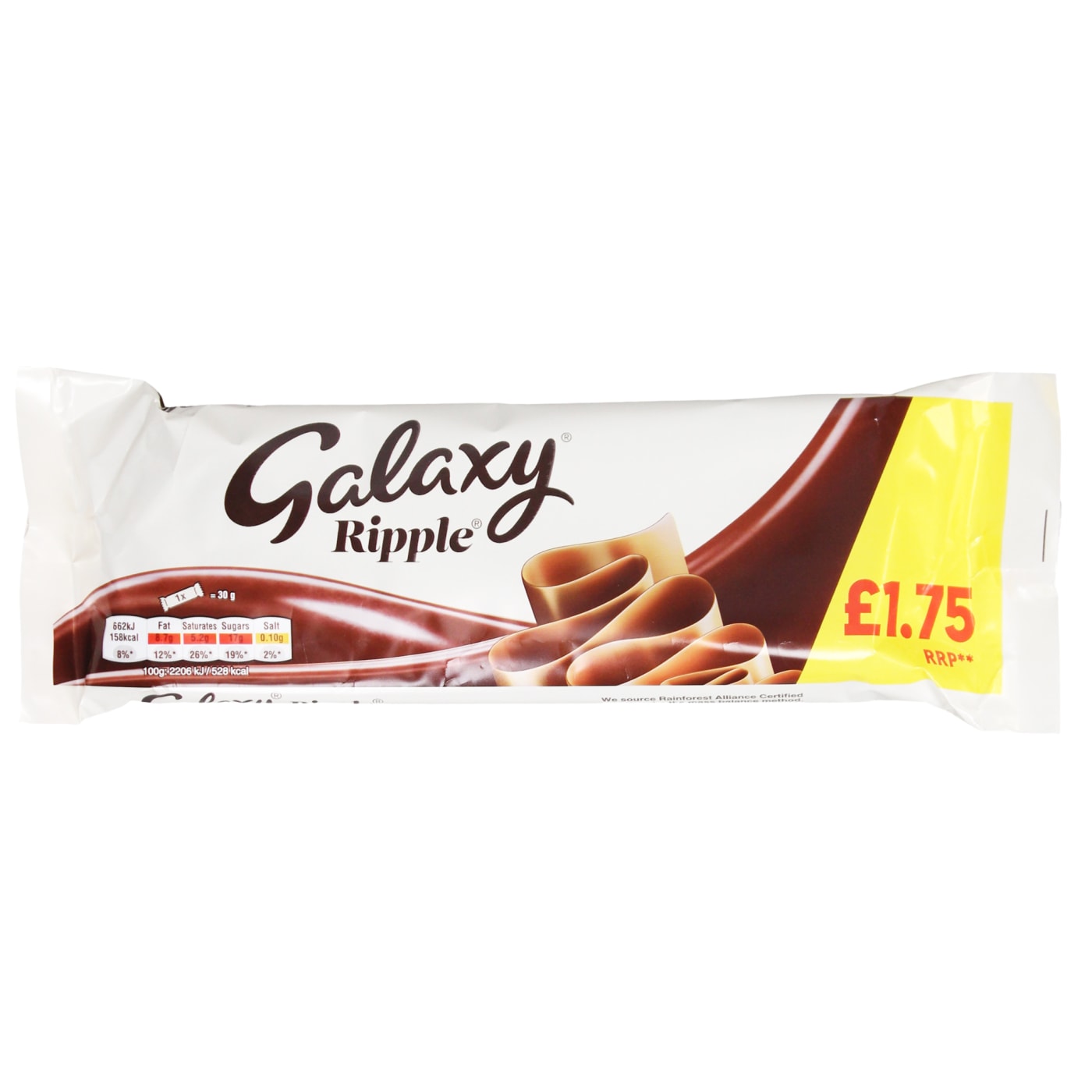 GALAXY RIPPLE 3X30G MULTIPACK PMP £1.75