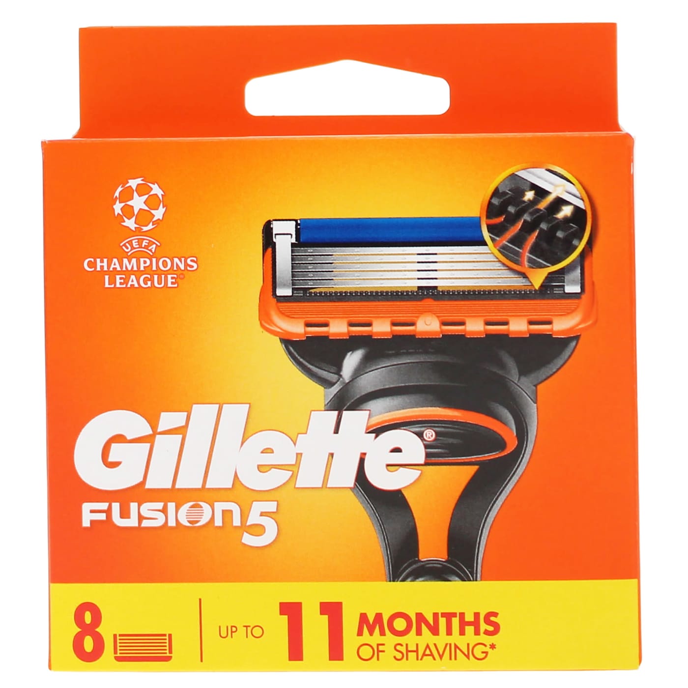 GILLETTE FUSION 5 RAZOR BLADES 8'S