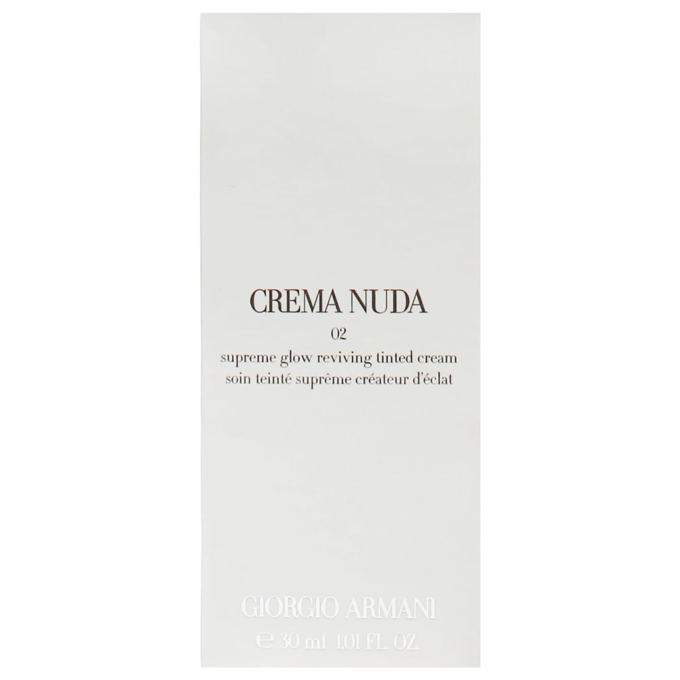 GIORGIO ARMANI CREMA NUDA SUPREME GLOW REVIVING TINTED CREAM 02 30ML