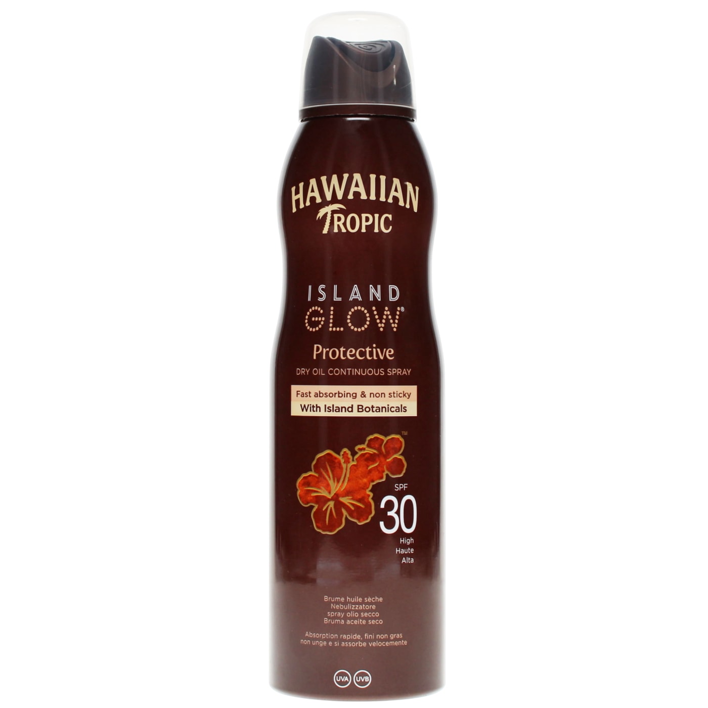 HAWAIIAN TROPIC ISLAND GLOW PROTECTIVE DRY OIL SPRAY SPF 15 177ML