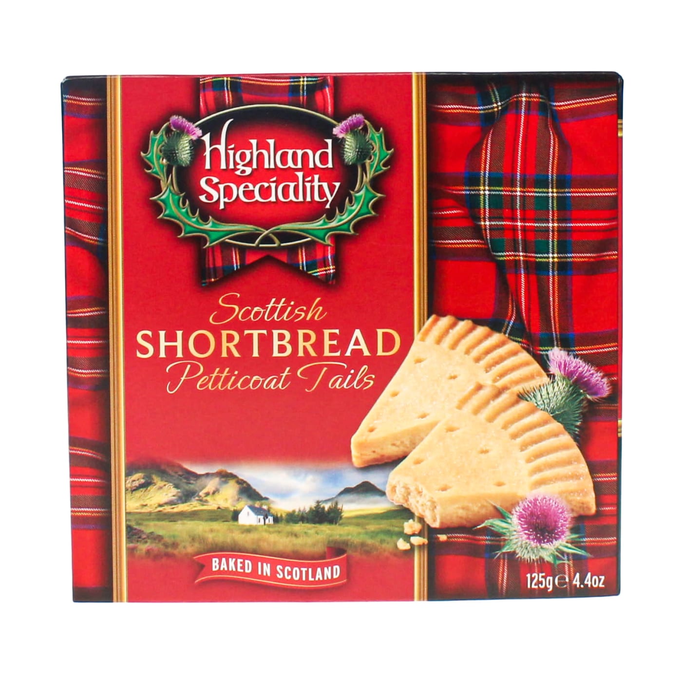 HIGHLAND SPECIALITY 125G SHORTBREAD PETTICOAT TAILS