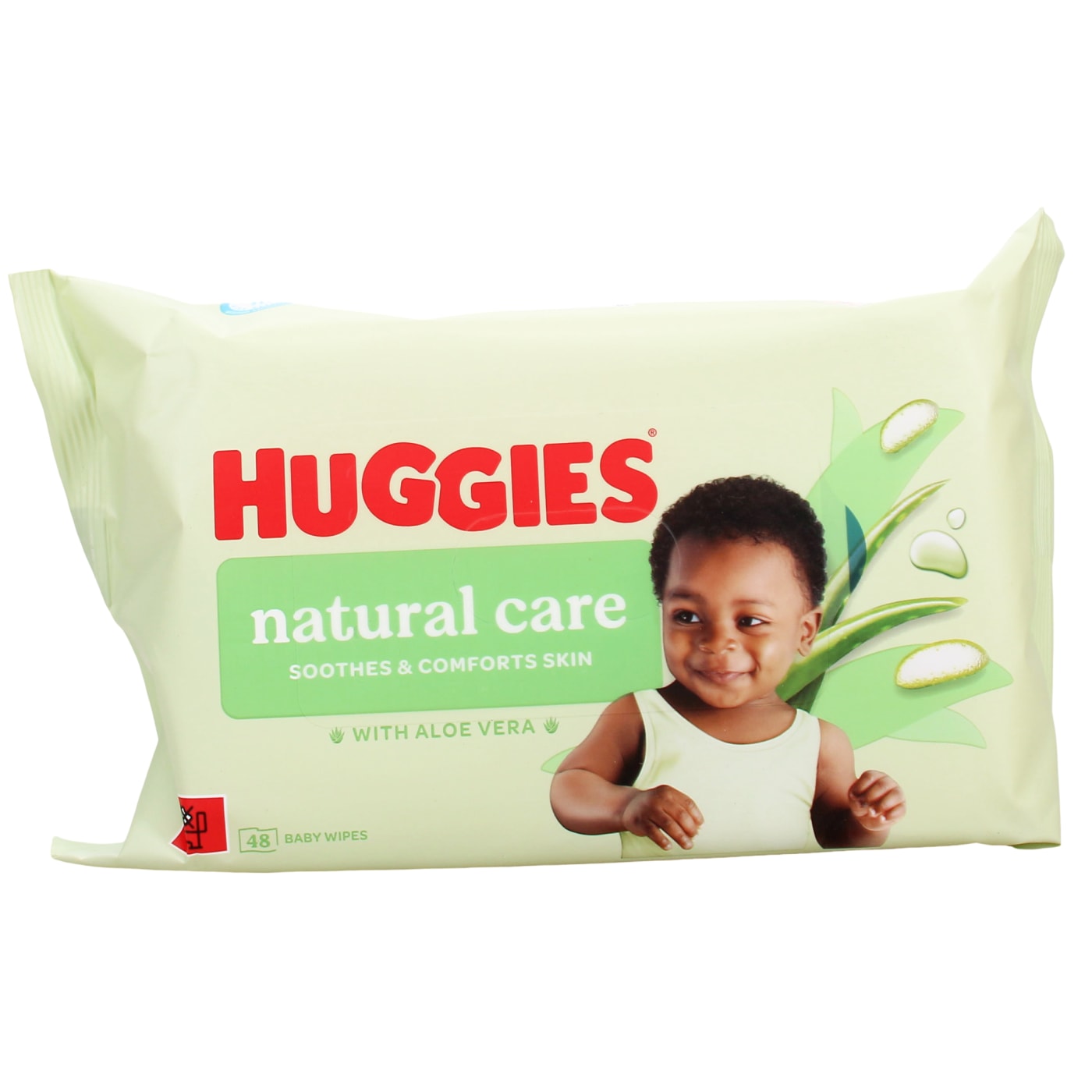 HUGGIES WIPES NATURAL CARE GREEN WITH ALOE VERA 48'S