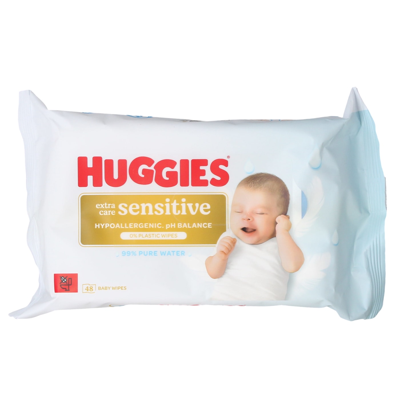 HUGGIES WIPES X 8 EXTRA CARE SENSITIVE 48'S