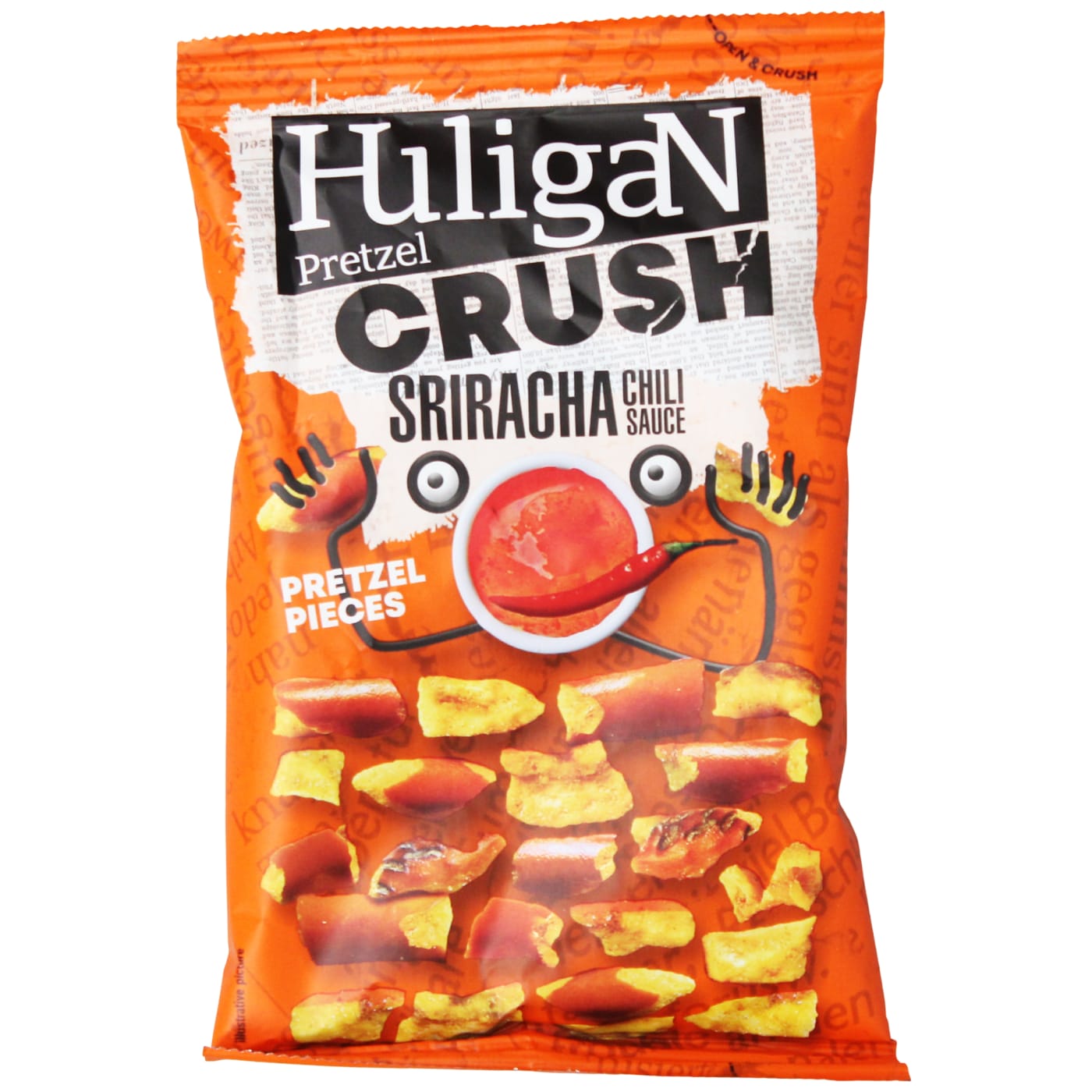 HULIGAN PRETZEL 65G CRUSH SRIRACHA SAUCE