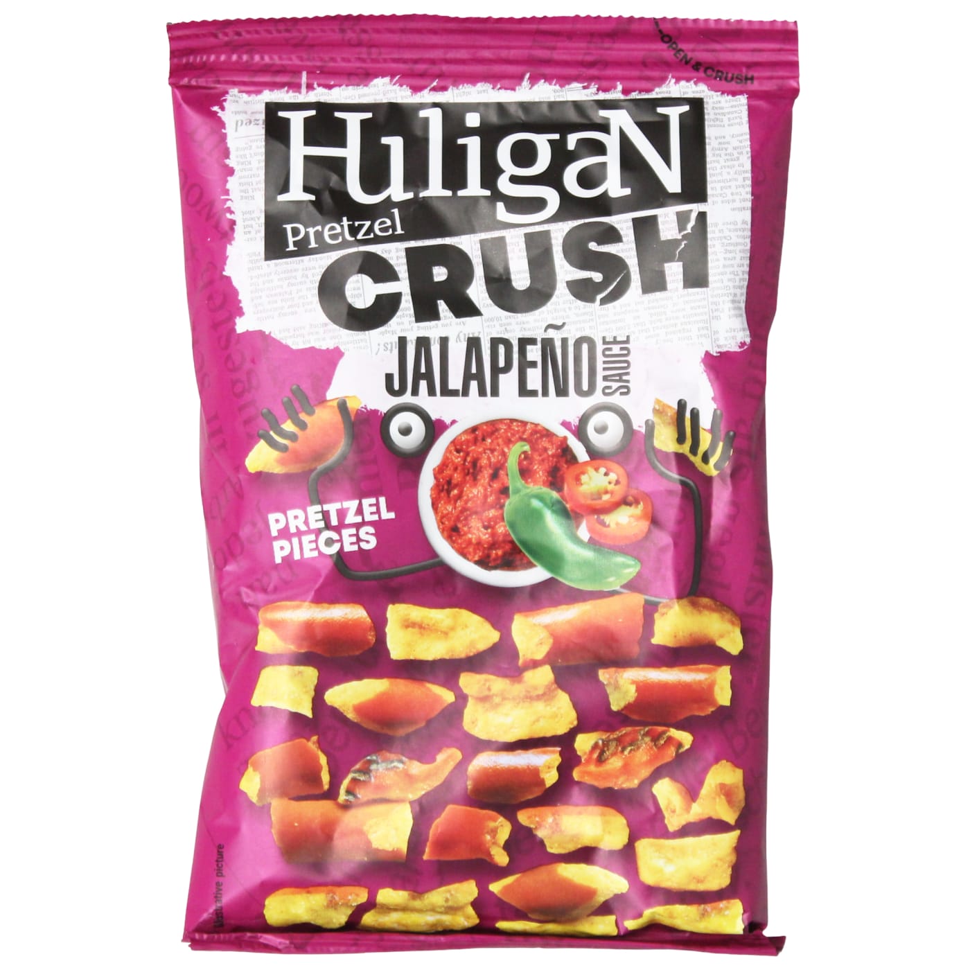HULIGAN PRETZEL 65G CRUSH JALAPENO